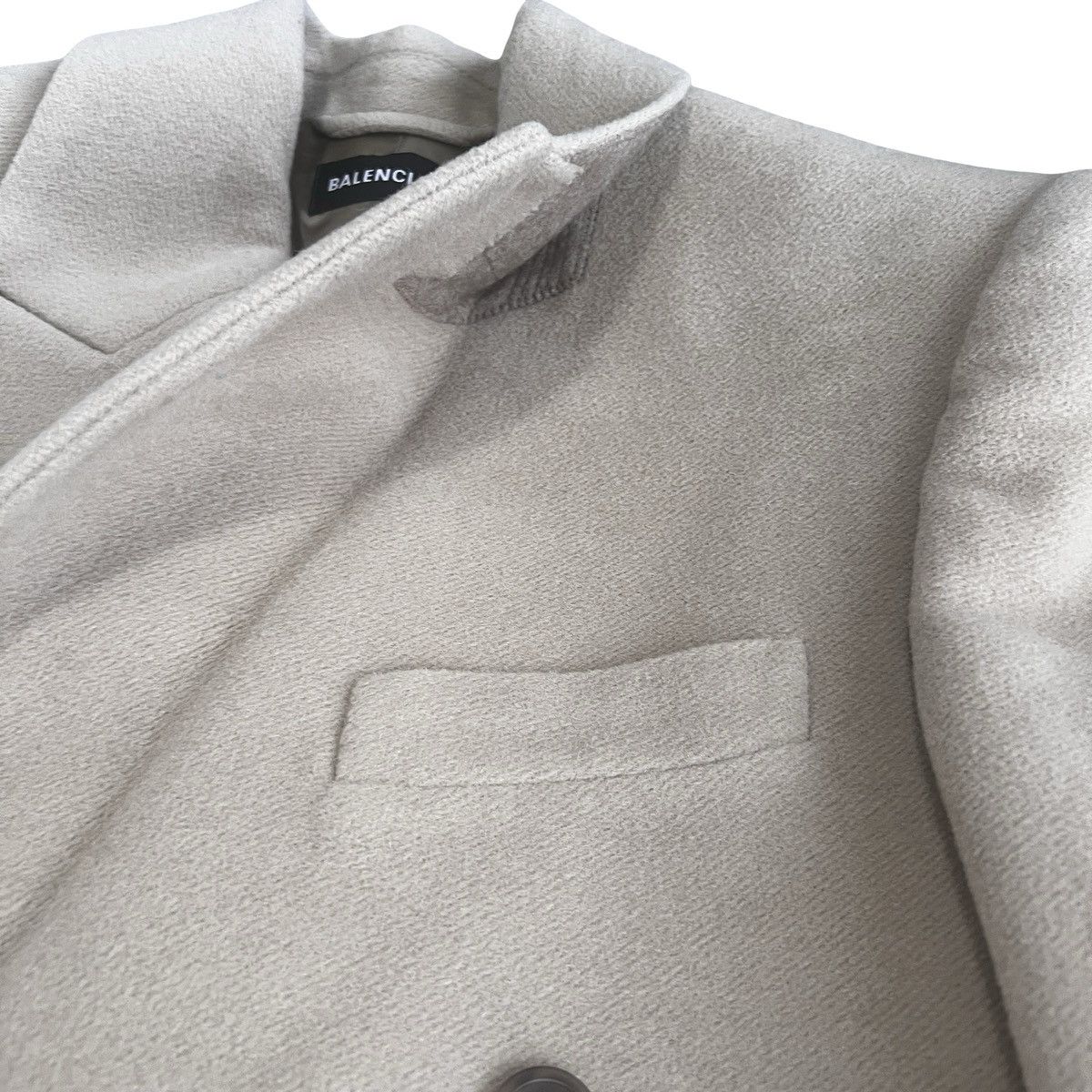 Balenciaga Balenciaga 2020AW Structured Steroid Melton Wool Long Coat Size US S / EU 44-46 / 1 - 7 Thumbnail
