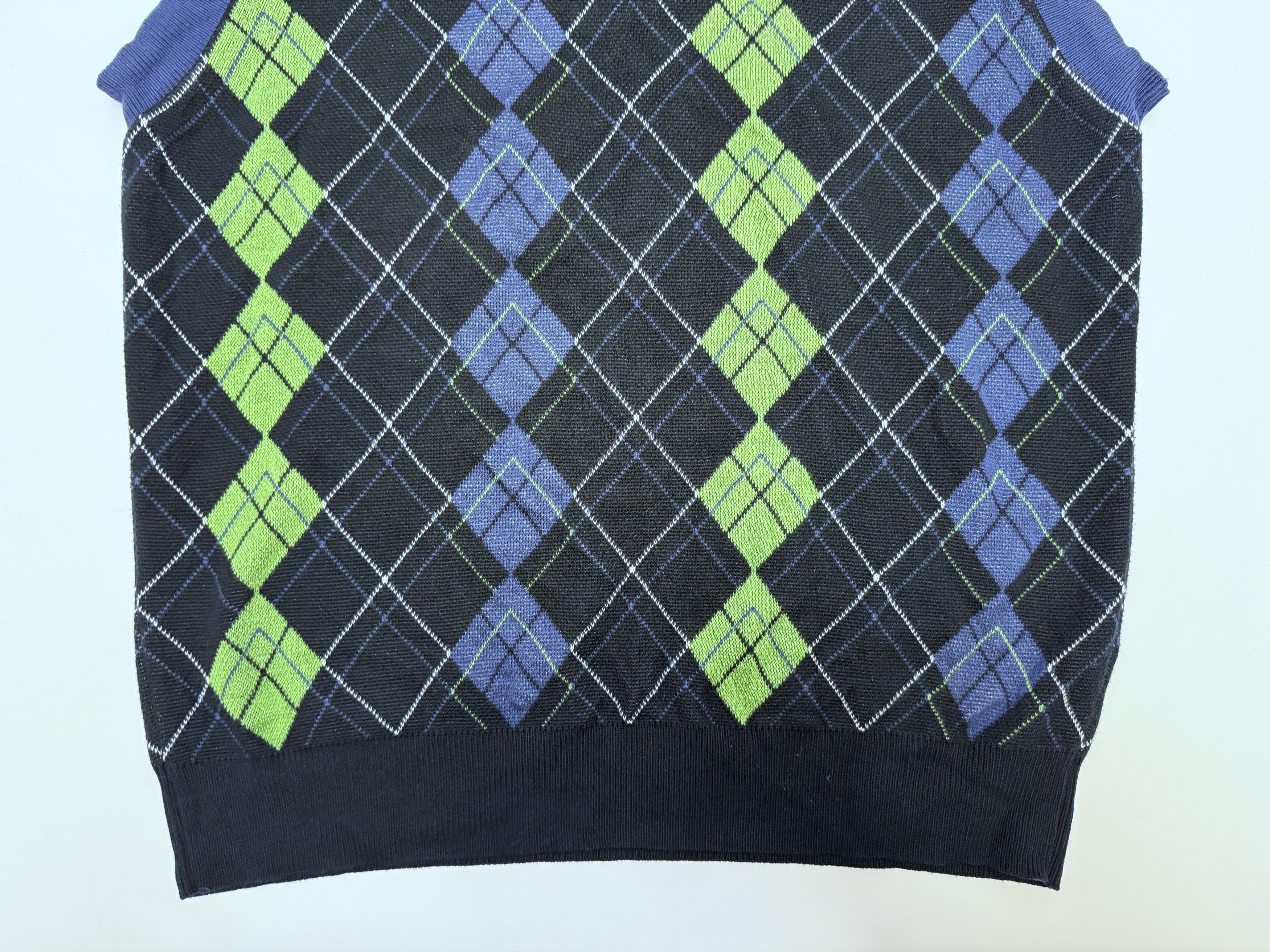 The Rolling Stones Rolling Stones #9 Carnaby Album Blue Knit Vest Mens size XL Size US L / EU 52-54 / 3 - 9 Thumbnail