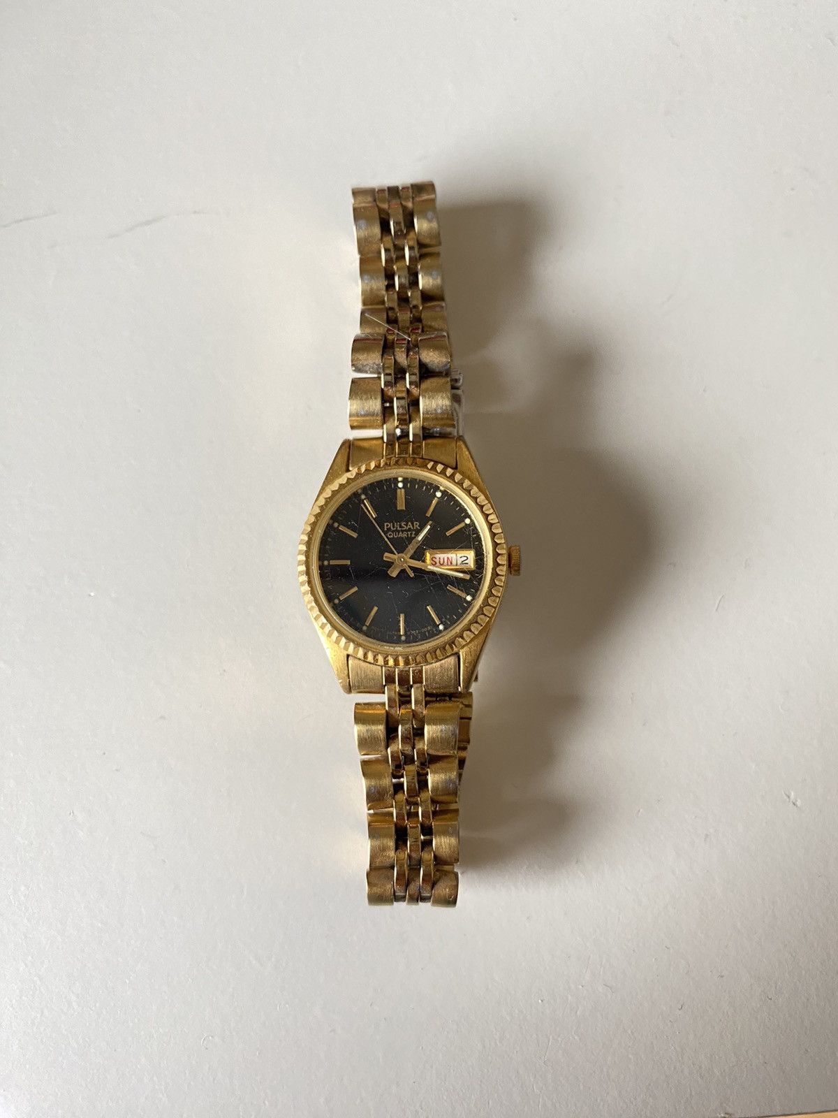 Japanese Brand Vintage Pulsar Gold Watch Size ONE SIZE - 1 Thumbnail
