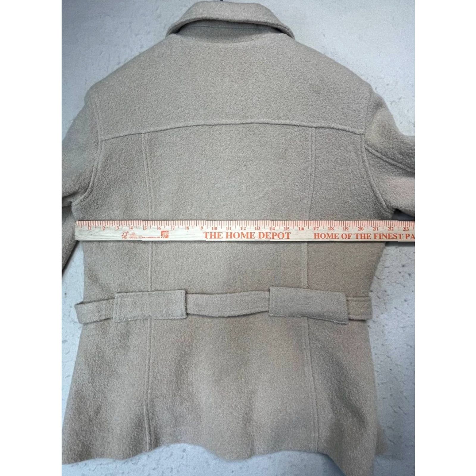 Vintage VINTAGE Ace Wool Coat 90s Beige Women Size large L Coat Overcoat Made in Italy Men? Women Size L / US 10 / IT 46 - 4 Thumbnail