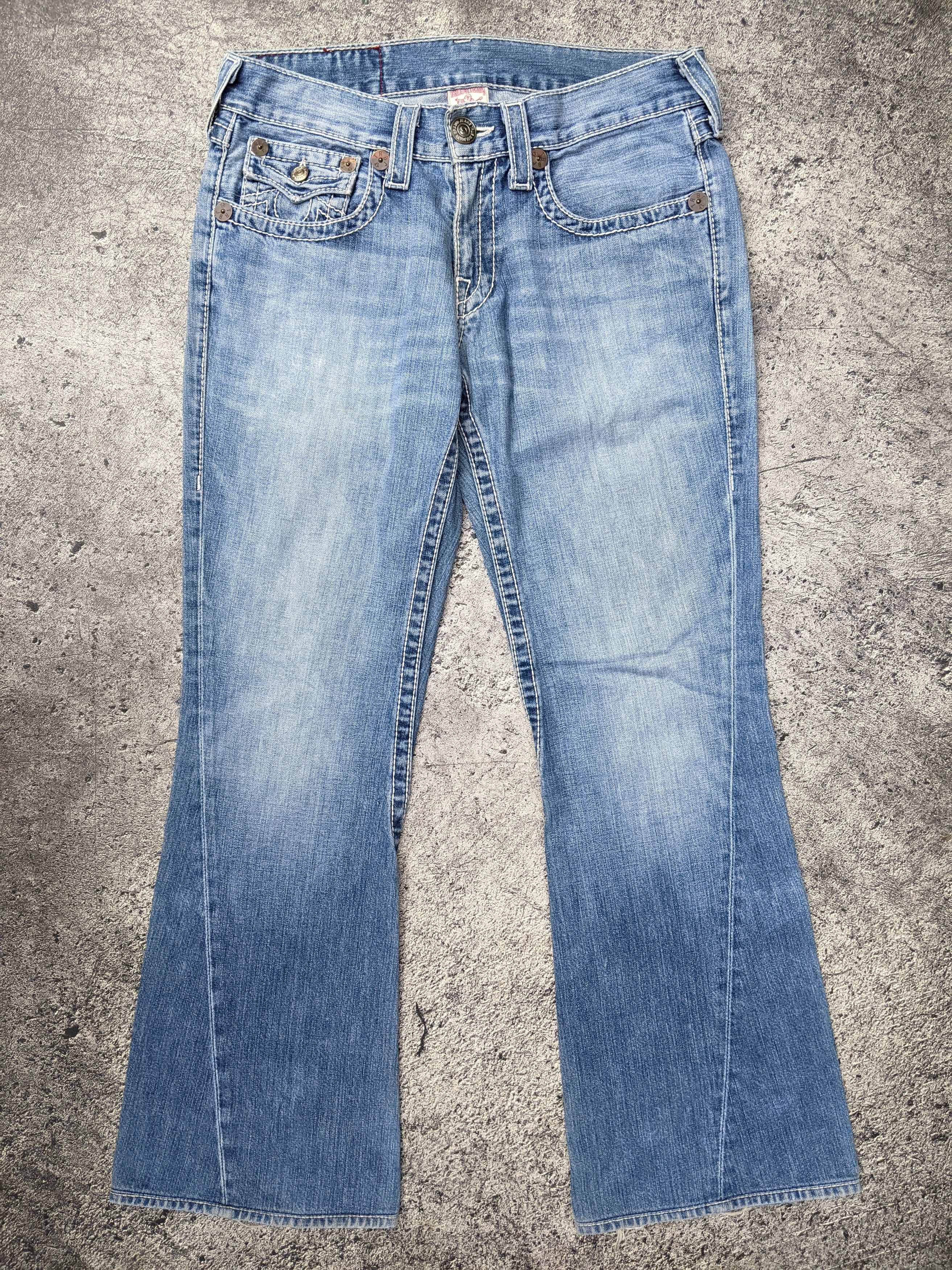 True Religion Vintage Joey Big T Flare Jeans Size US 32 / EU 48 - 1 Thumbnail