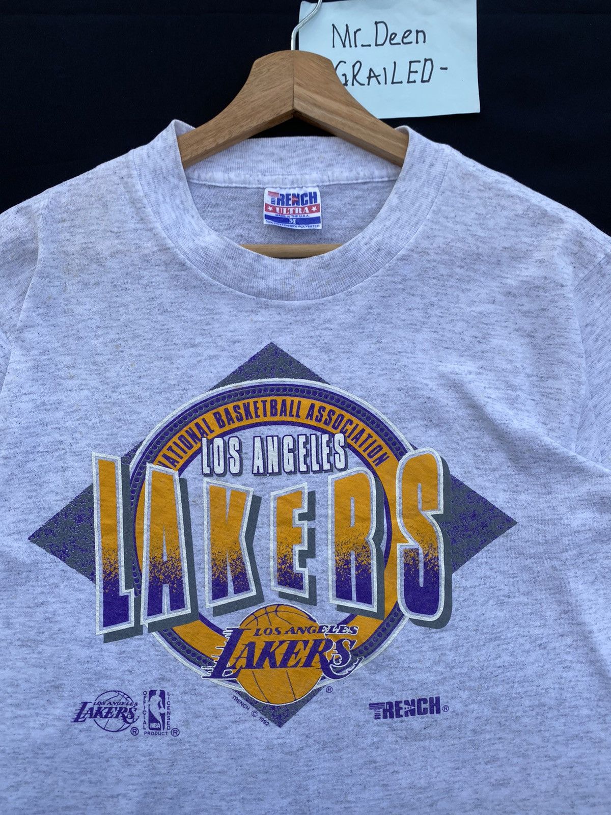 NBA Rare! Vintage 1990’s Los Angeles Lakers NBA T Shirt Size US M / EU 48-50 / 2 - 5 Thumbnail