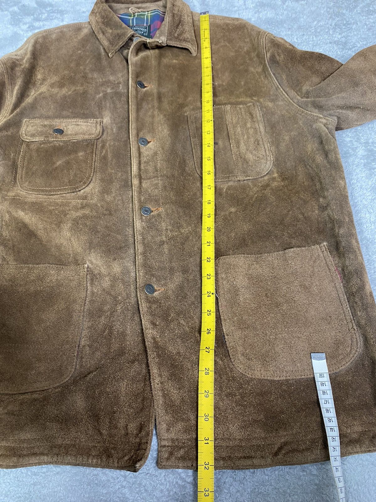 Polo Ralph Lauren Vintage Polo Country Ralph Lauren Suede Leather Jacket J0136 Size US L / EU 52-54 / 3 - 11 Thumbnail