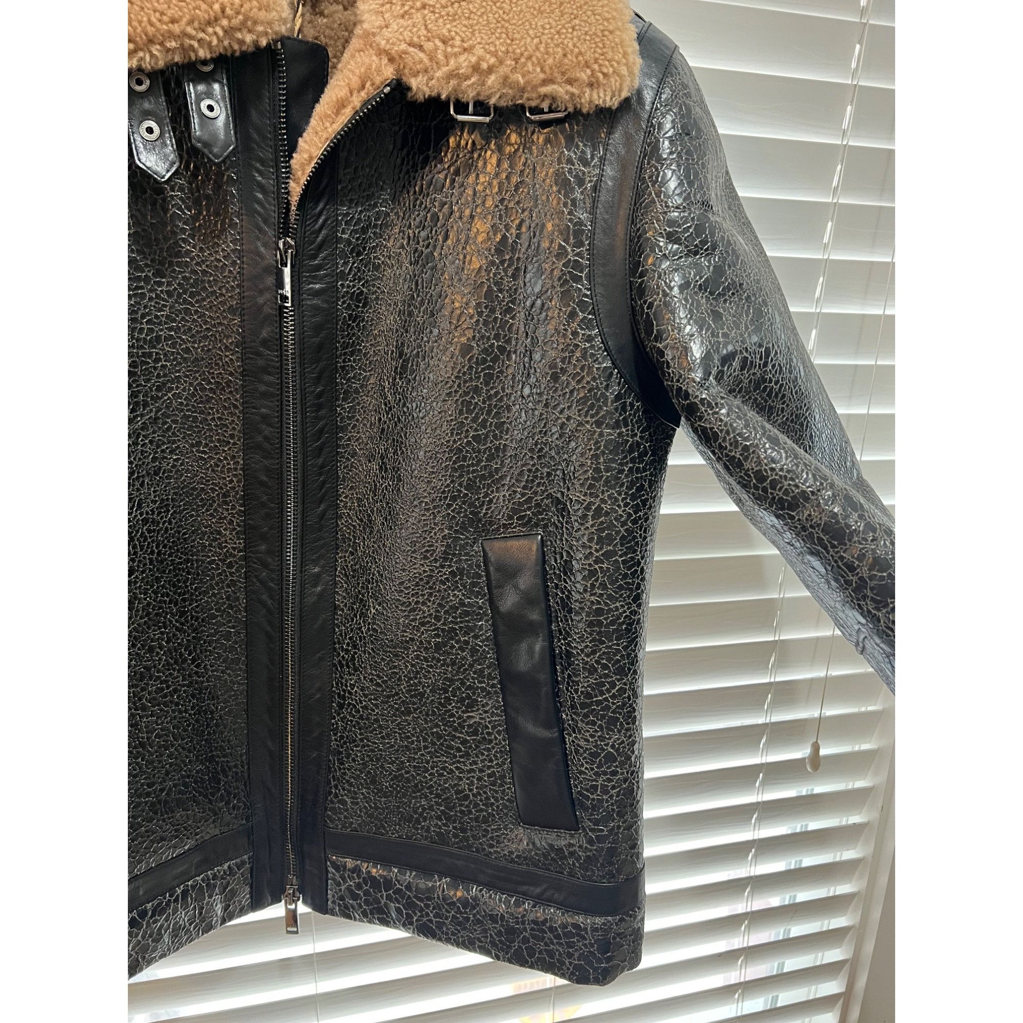 Hugo Boss Hugo Boss Leather Sheepskin and Real Fir Lined Mens Jacket N Size US XS / EU 42 / 0 - 3 Thumbnail