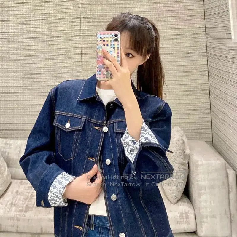 Dior Dior Blue Cotton Jacket for Women, Size XXL . Size XL / US 12-14 / IT 48-50 - 6 Thumbnail