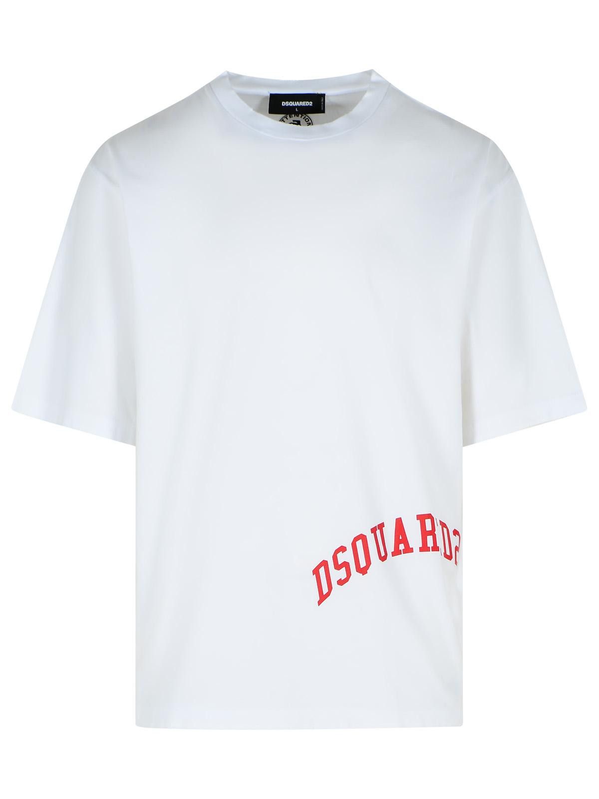 Dsquared2 DSQUARED2 White Cotton T-Shirt Size US XL / EU 56 / 4 - 1 Thumbnail