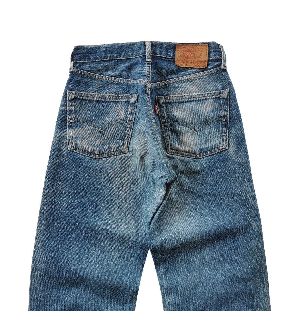 Le Grande Bleu (L.G.B.) Levis 503 Big E Vintage Selvedge Denim Jeans Size US 27 - 3 Thumbnail