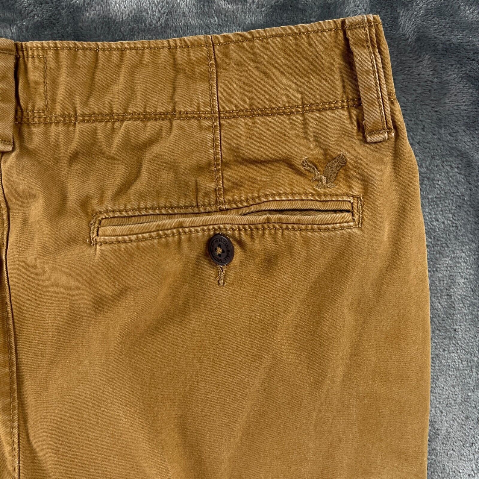American Eagle Outfitters American Eagle Original Straight Khaki Pants Men 34x34 (34x3 Size US 34 / EU 50 - 4 Thumbnail