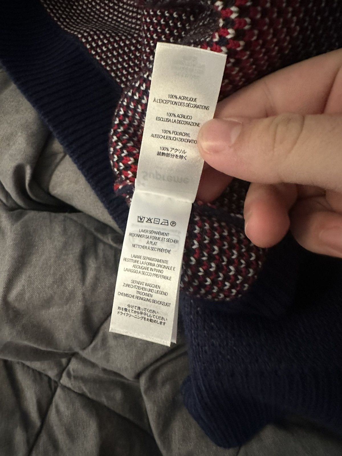 Supreme Supreme Target Sweater Navy M Size US M / EU 48-50 / 2 - 7 Thumbnail
