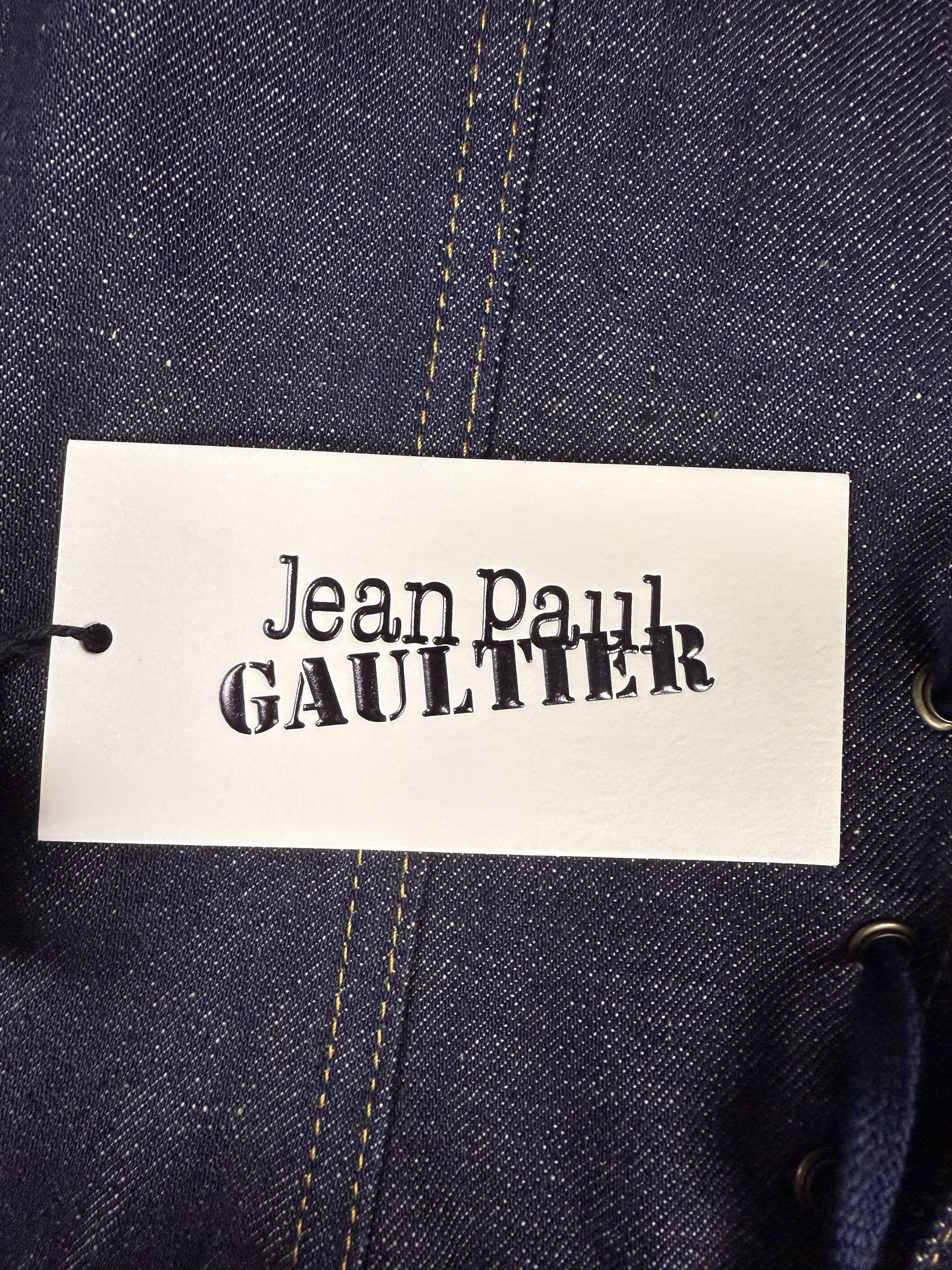 Jean Paul Gaultier $912 Jean Paul Gaultier Denim Bustier Size S / US 4 / IT 40 - 12 Thumbnail