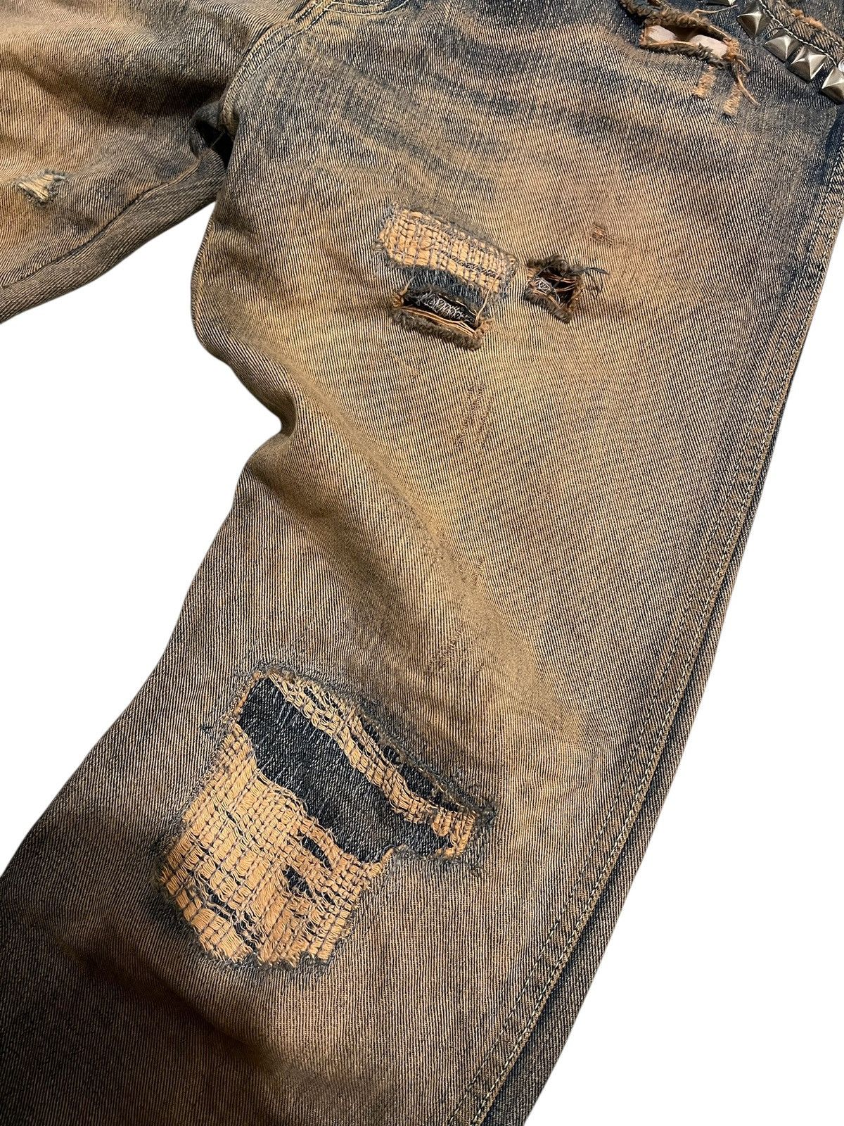 If Six Was Nine Icom japanese studed mudwash distressed clawmark jeans Size US 32 / EU 48 - 7 Thumbnail