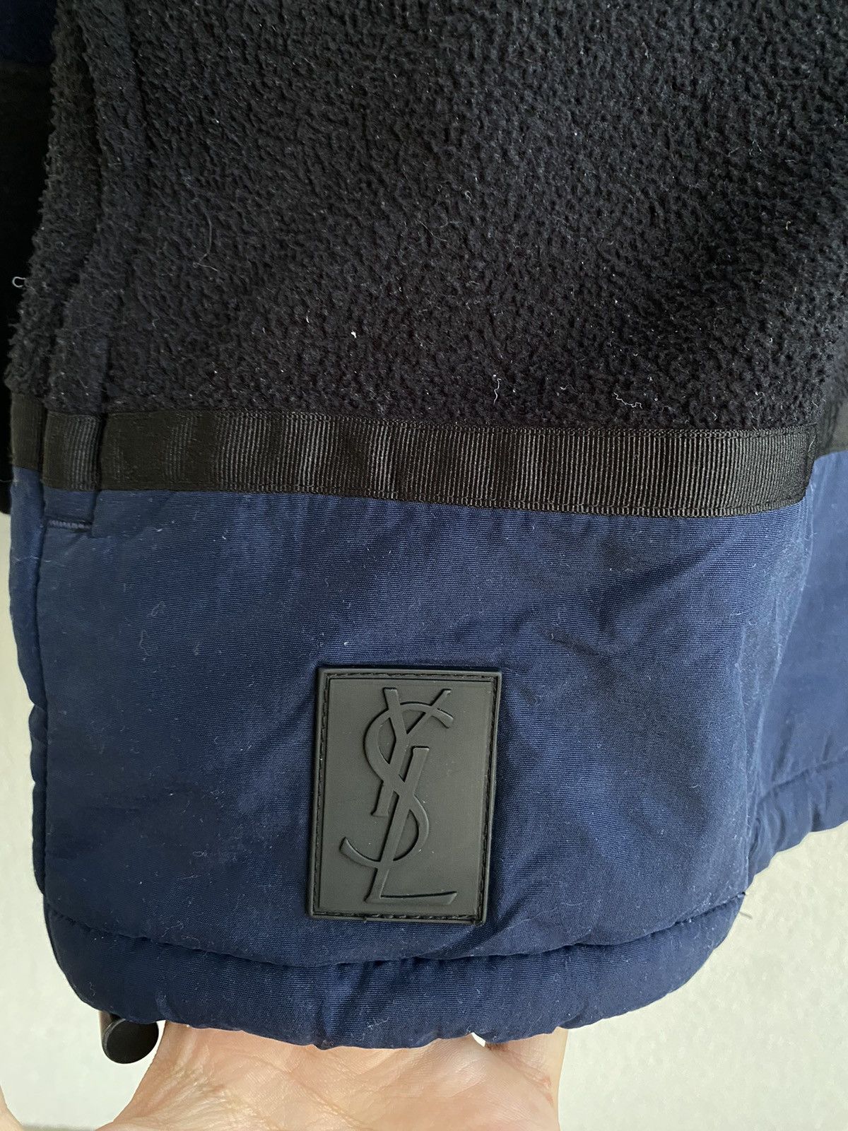 Yves Saint Laurent 90s Fleece YSL Jacket Anorak Zip YSL Bomber Black YSL Anorak Size US XL / EU 56 / 4 - 7 Thumbnail