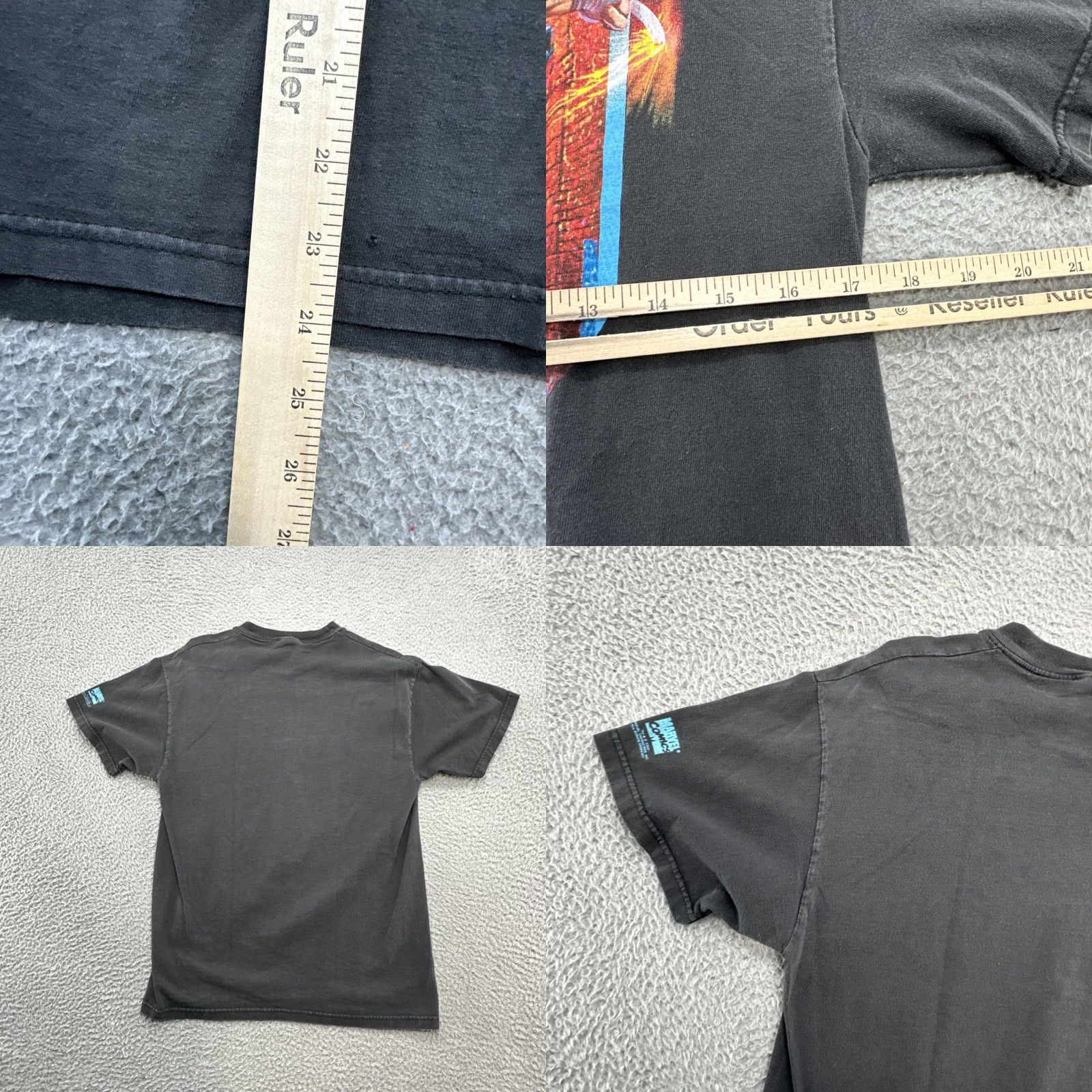 Vintage VINTAGE Wolverine X-MEN MARVEL GRAPHITTI DEAD STOCK HANES HEAVYWEIGHT T-Shirt M Black 90s Comics Mens Size US M / EU 48-50 / 2 - 8 Thumbnail