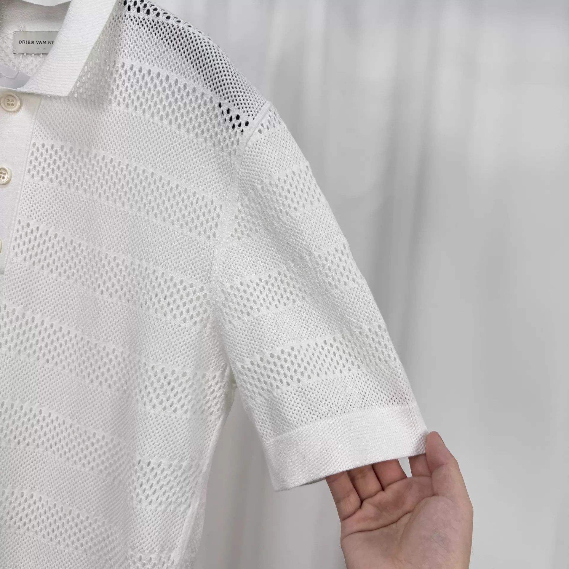 Dries Van Noten Dries Van Noten 25fw Open Knit S/Sleeve L 99N KL11417 Size US L / EU 52-54 / 3 - 4 Thumbnail