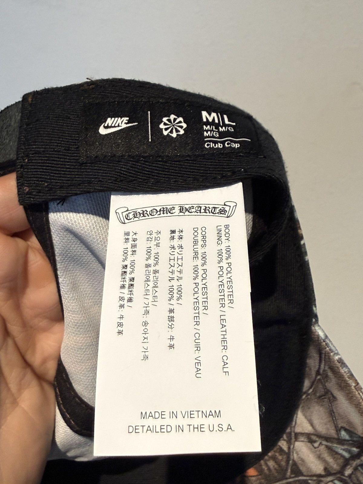 Chrome Hearts × Drake Chrome Hearts Nike Nocta Camo Hat Size ONE SIZE - 7 Thumbnail