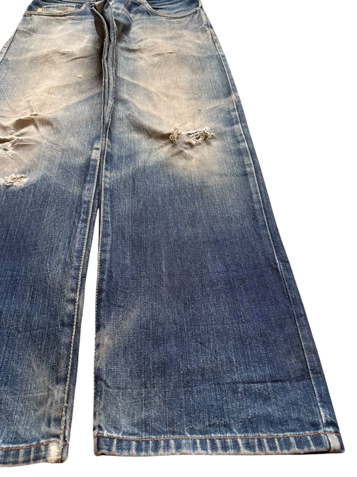 Stussy Vintage Stussy Rusty Mud Wash Distressed Loose Baggy Jeans Size US 32 / EU 48 - 7 Thumbnail