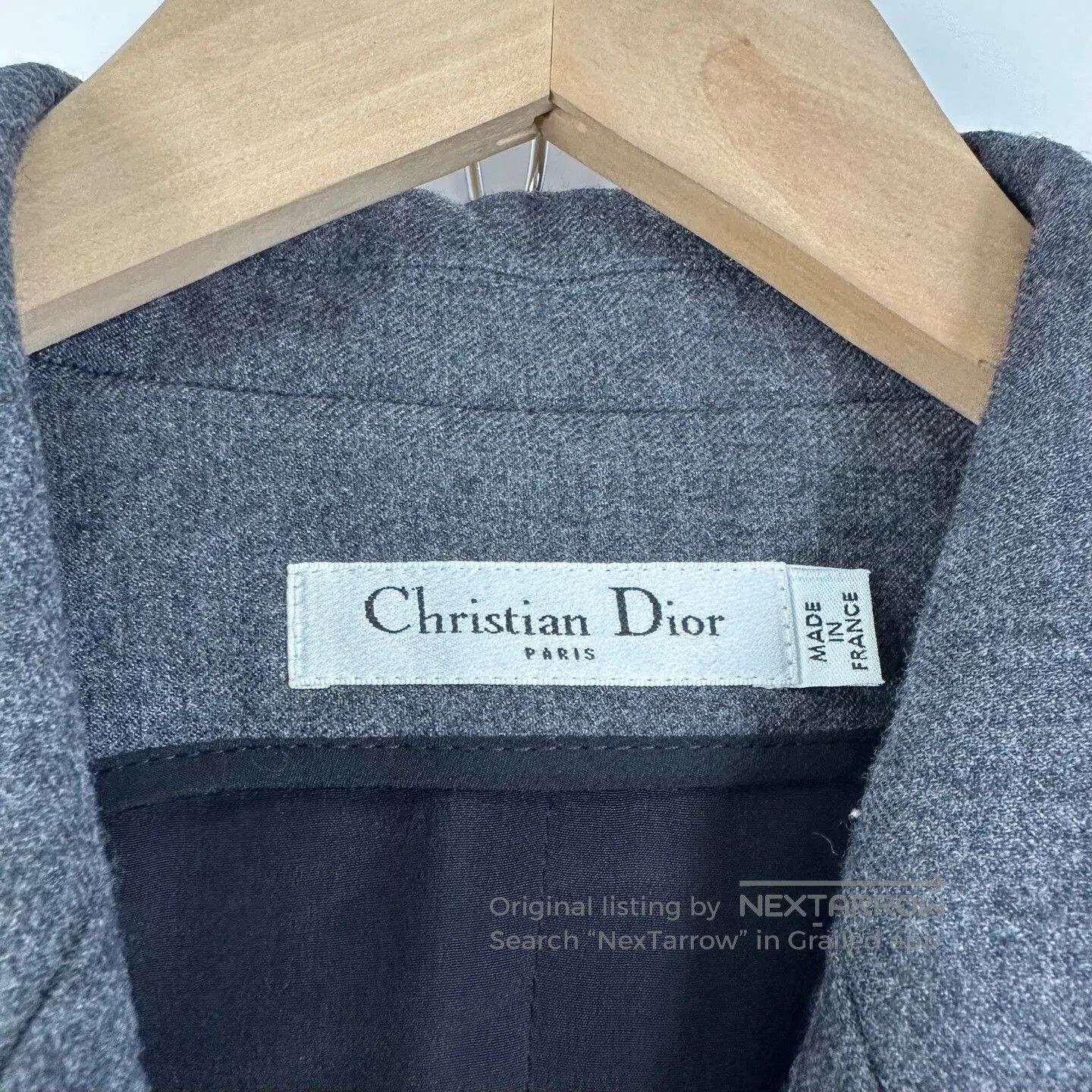Dior Dior Gray Irregular Sleeveless Gemstone Coat. Size M / US 6-8 / IT 42-44 - 3 Thumbnail