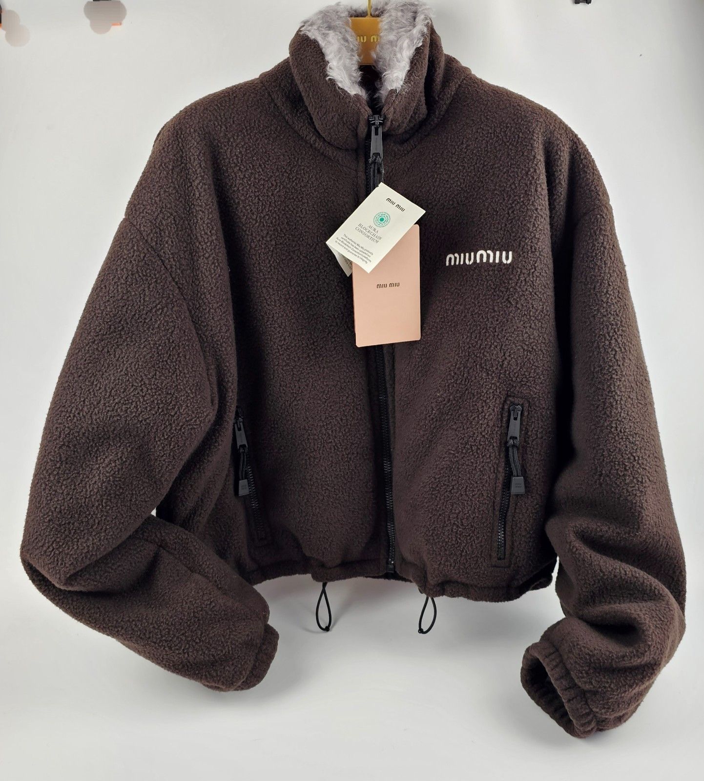 Miu Miu MIU MIU Dark Brown Jacket New & Authentic Size ONE SIZE - 1 Thumbnail