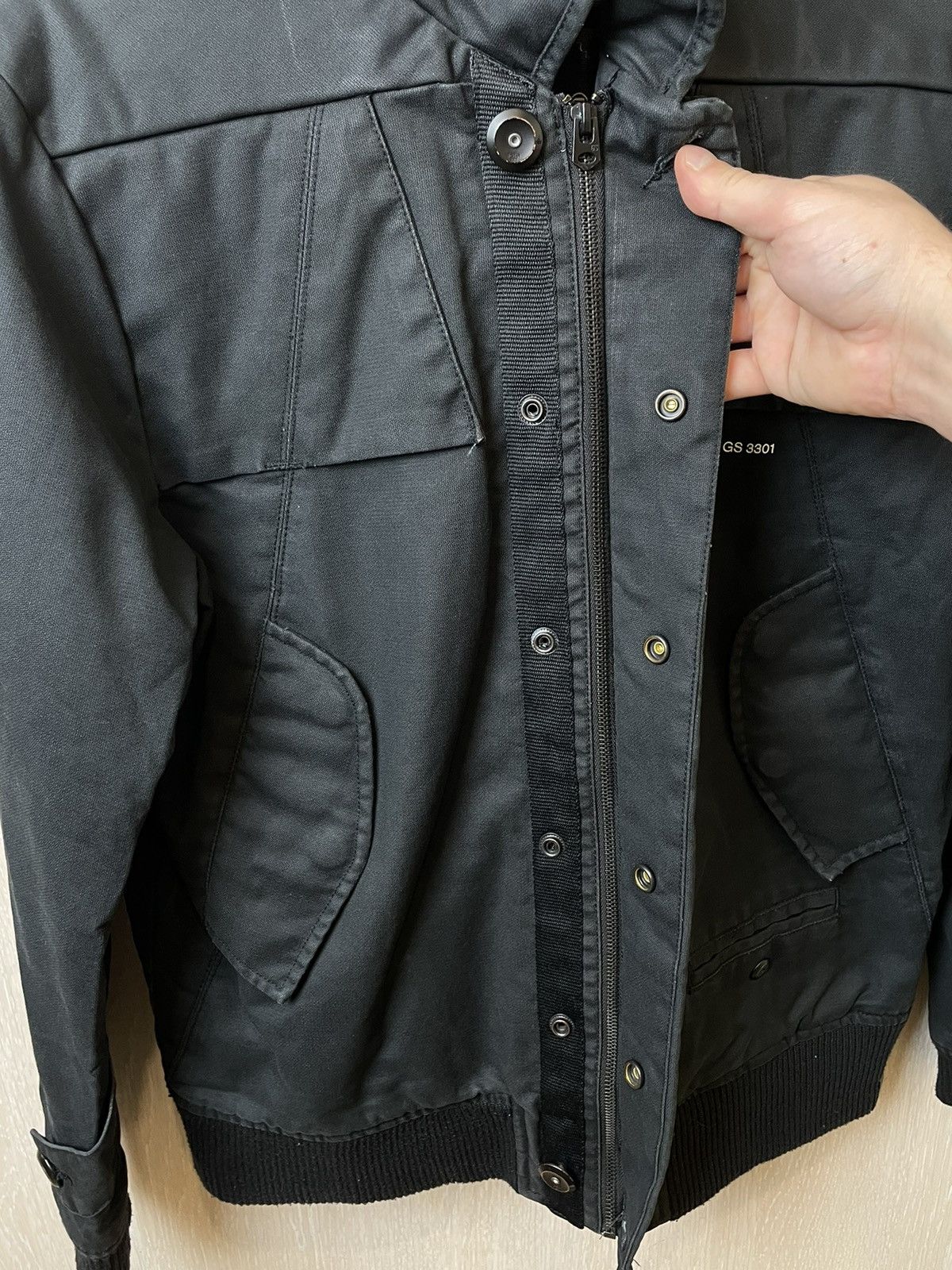 G-Star × Vintage Vintage G-Star Raw Biker Jacket Mulipocket Size US L / EU 52-54 / 3 - 9 Thumbnail