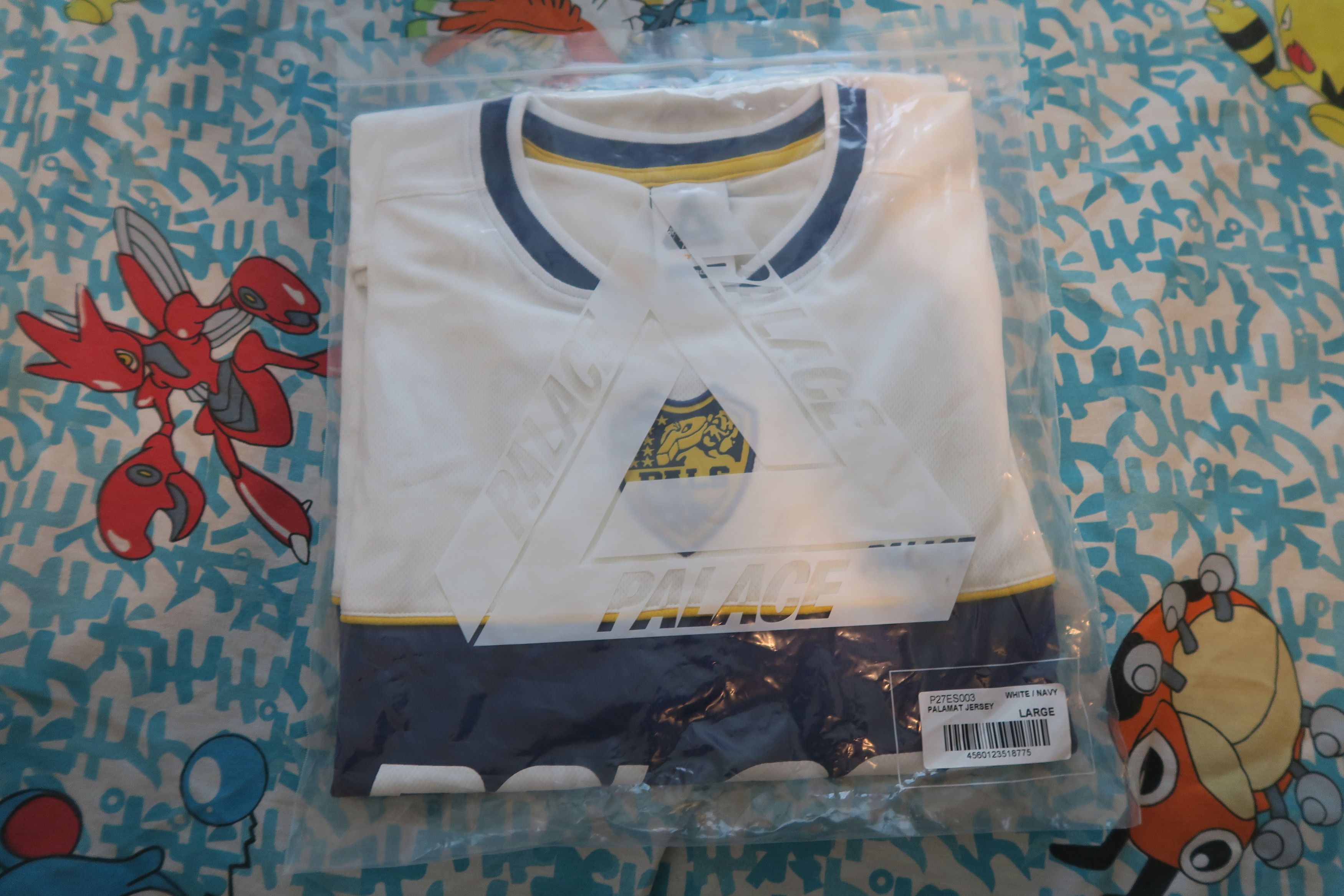 Palace Palace Palamat Jersey White/Navy Size Large Size US L / EU 52-54 / 3 - 3 Thumbnail