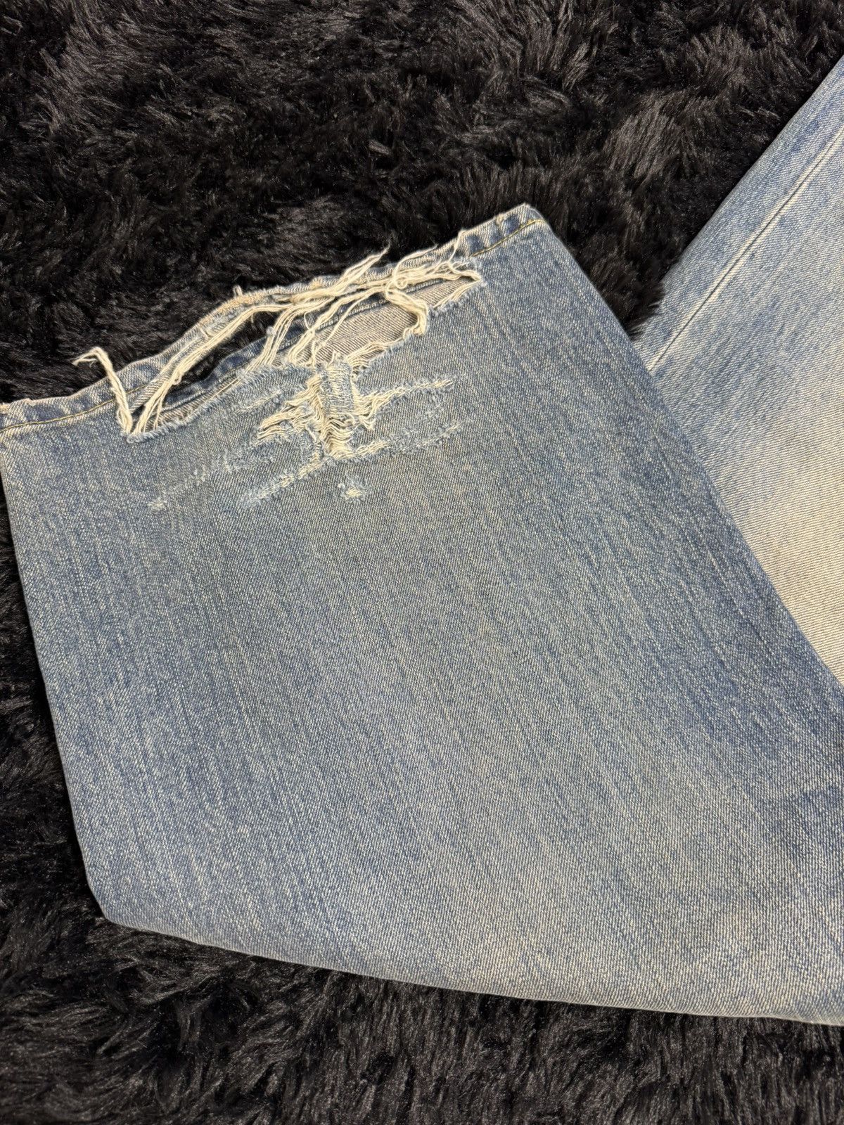 Balenciaga Balenciaga Baggy Destroyed Denim Size US 28 / EU 44 - 3 Thumbnail