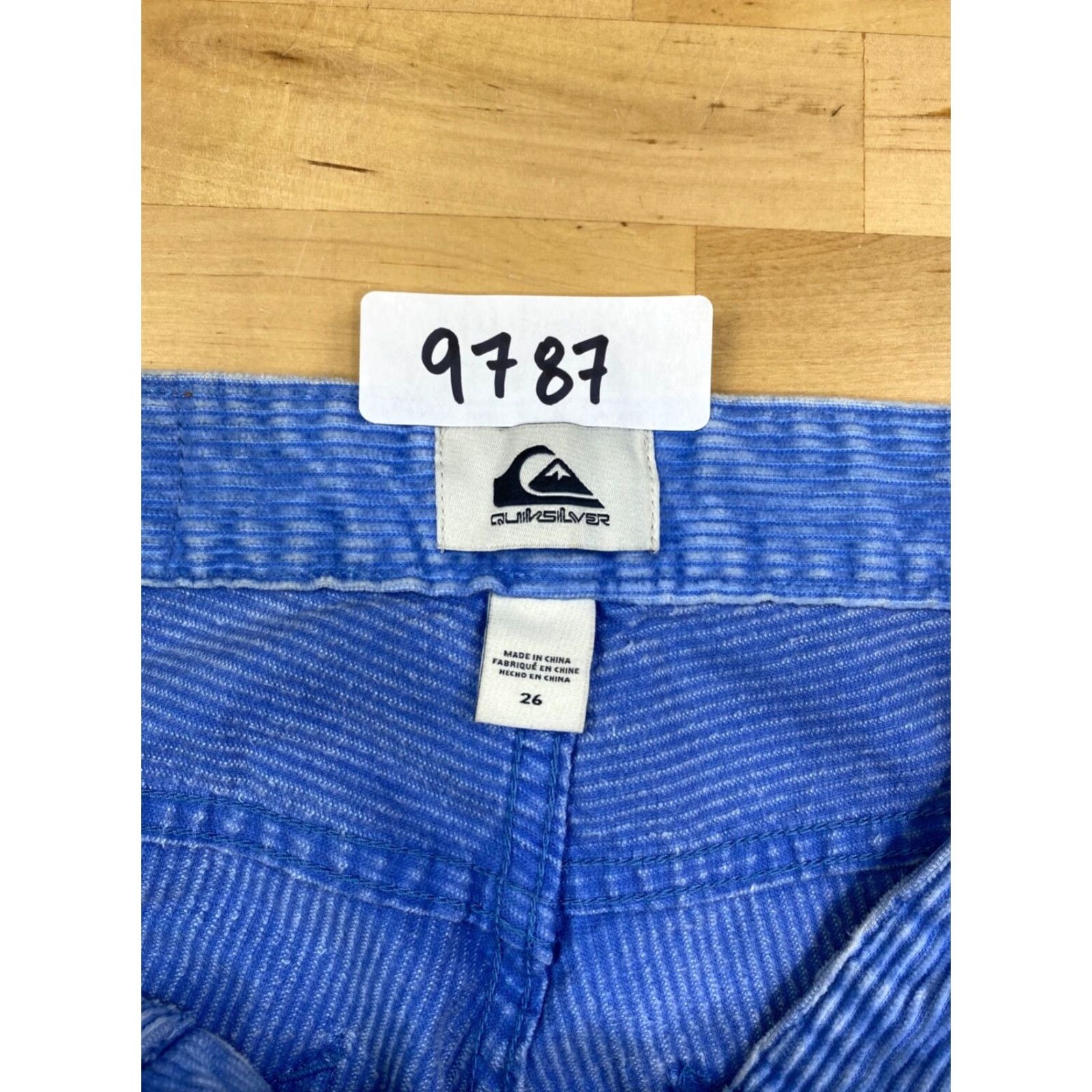 Quiksilver Quiksilver Pants Womens 26 Blue Corduroy Casual Regular Straight Ankle 80s Beach Retro Pockets Size 26" / US 2 / IT 38 - 3 Thumbnail
