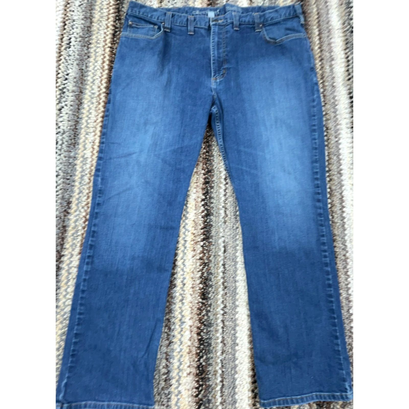 Carhartt VINTAGE Carhartt Jeans Men 44x32 Straight Leg Relaxed Fit Baggy Faded Work Wear Y2K Size US 44 / EU 60 - 3 Thumbnail