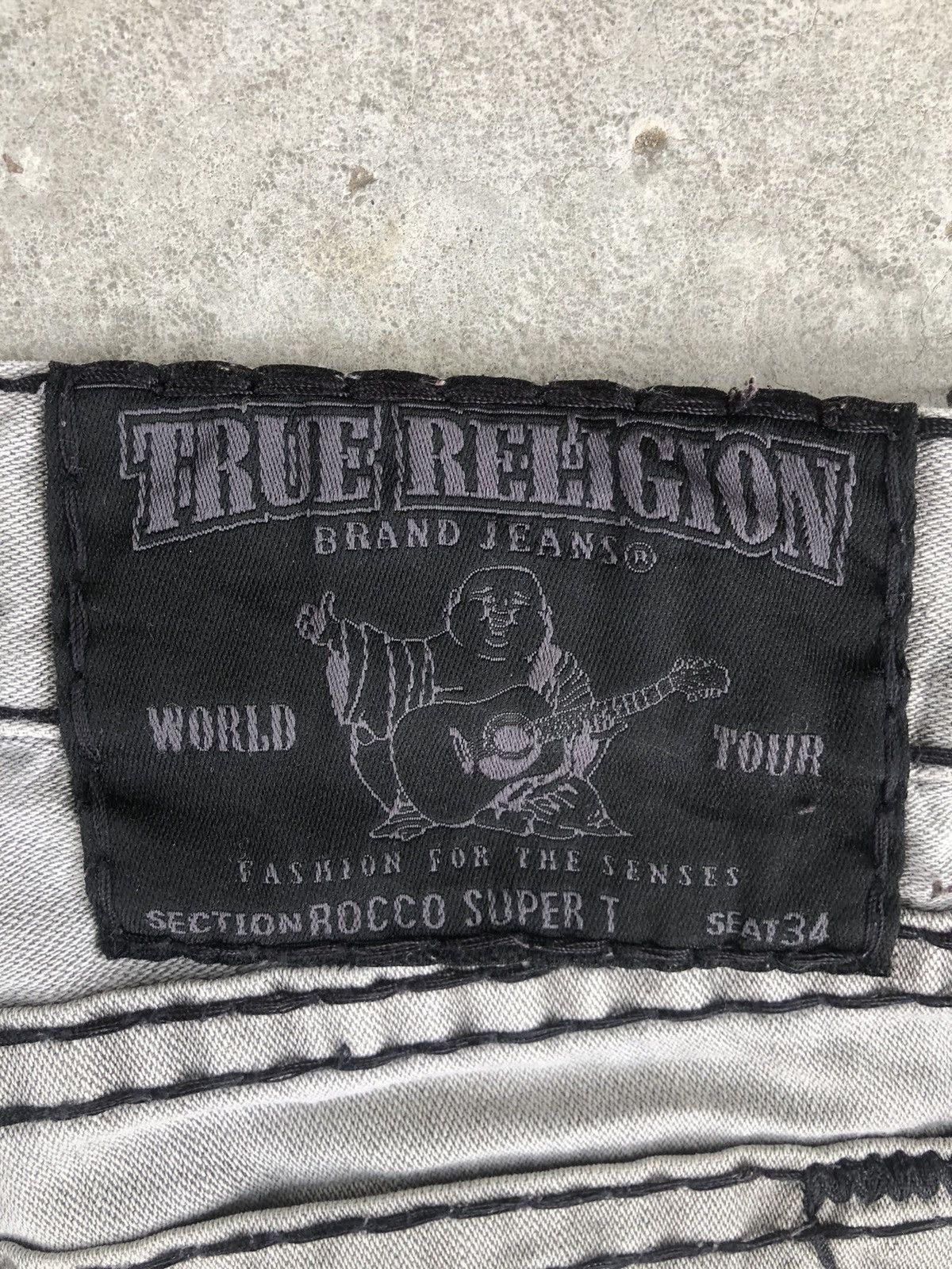 True Religion Vintage True Religion Rocco Super T Distressed Jeans Size US 36 / EU 52 - 14 Thumbnail