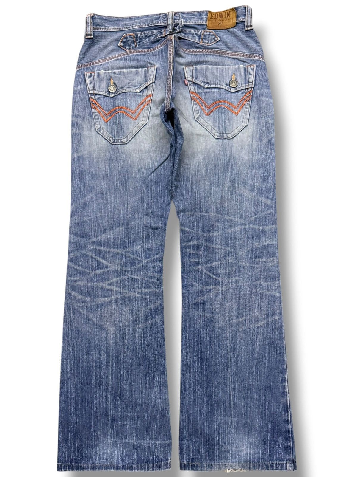 Edwin Vintage Edwin 411XVS Japan Denim Jeans | Y2K Bootcut | W34 Size US 34 / EU 50 - 3 Thumbnail