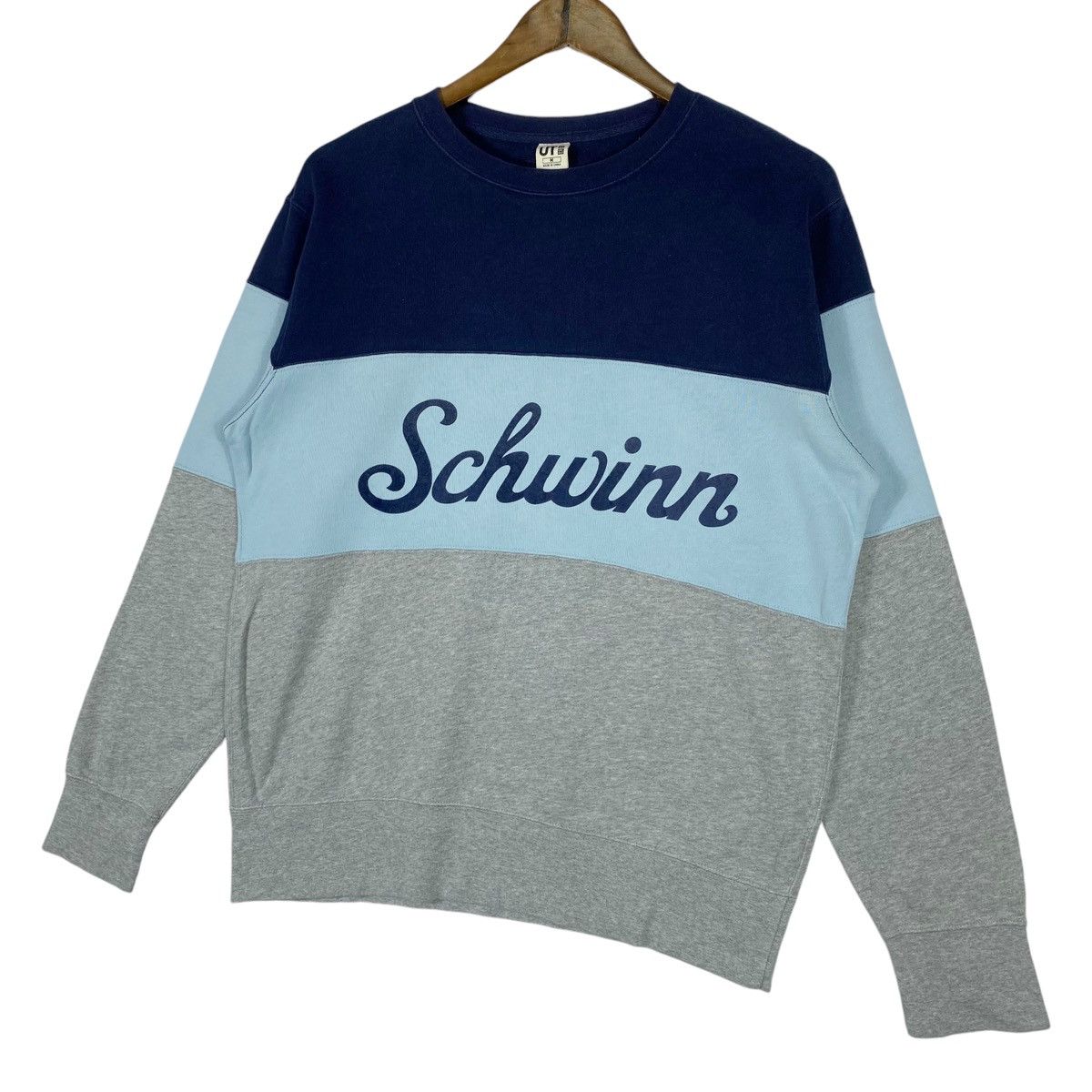Uniqlo × Vintage Vintage Uniqlo Schwinn Sweatshirt Crewneck Blue Pullover Size US M / EU 48-50 / 2 - 3 Thumbnail