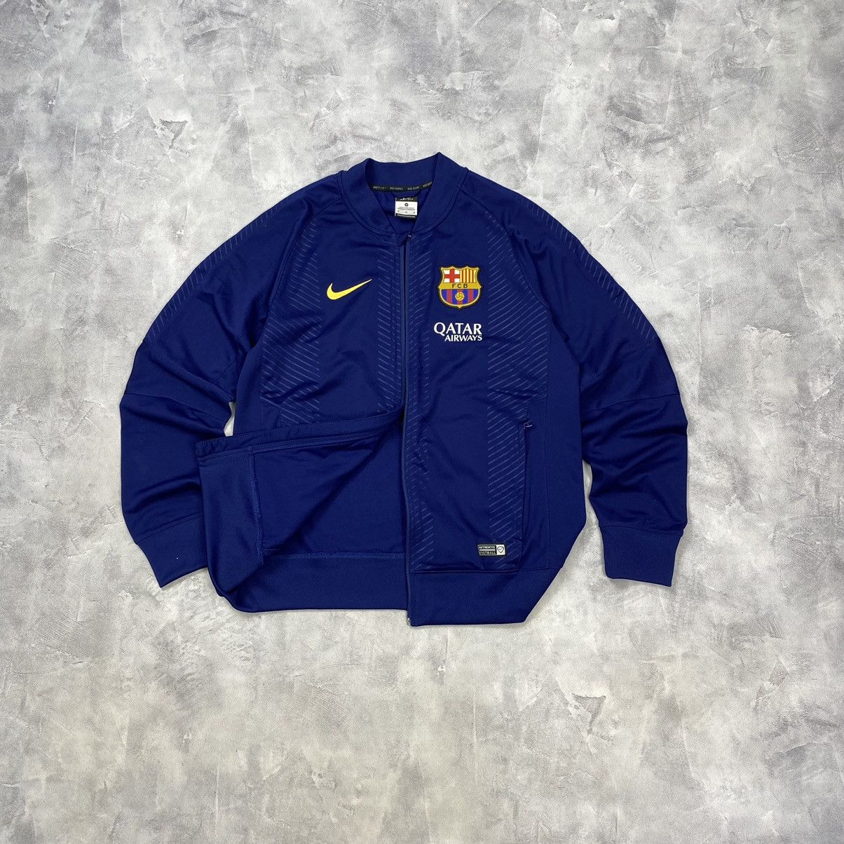 ビンテージ　00s Nike Fc.Barcelona メンズM ジャージ　上下 2007-08 Nike Barcelona Football FCB Full Zip Tracksuit
