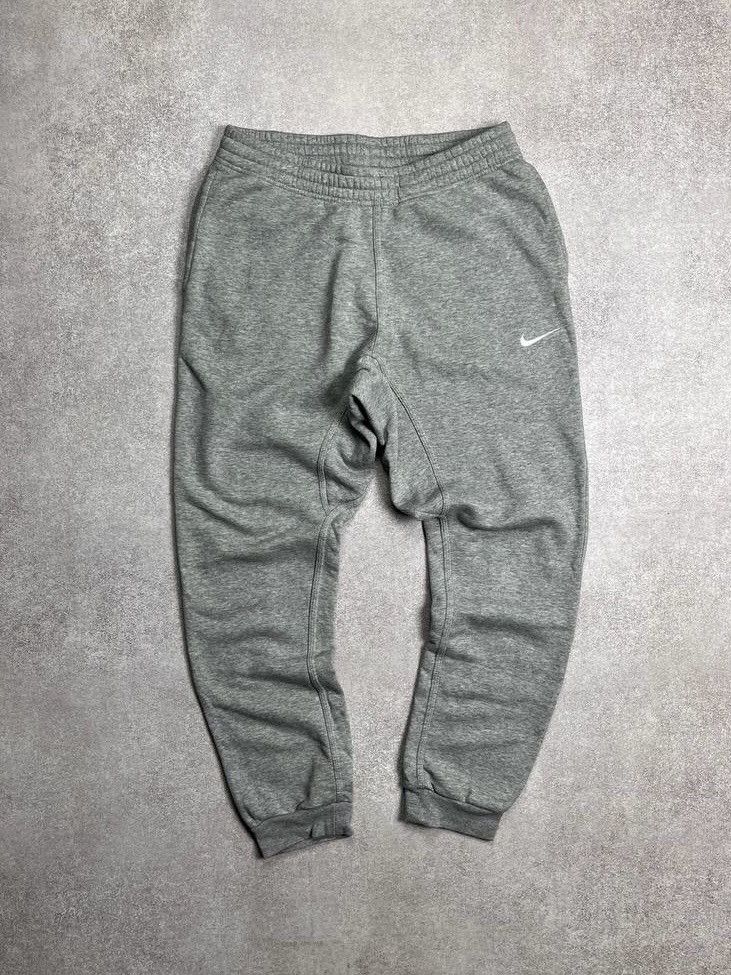 Nike × Vintage Vintage Nike Swoosh Baggy Cotton Sweatpants Y2K M Size US 32 / EU 48 - 1 Thumbnail