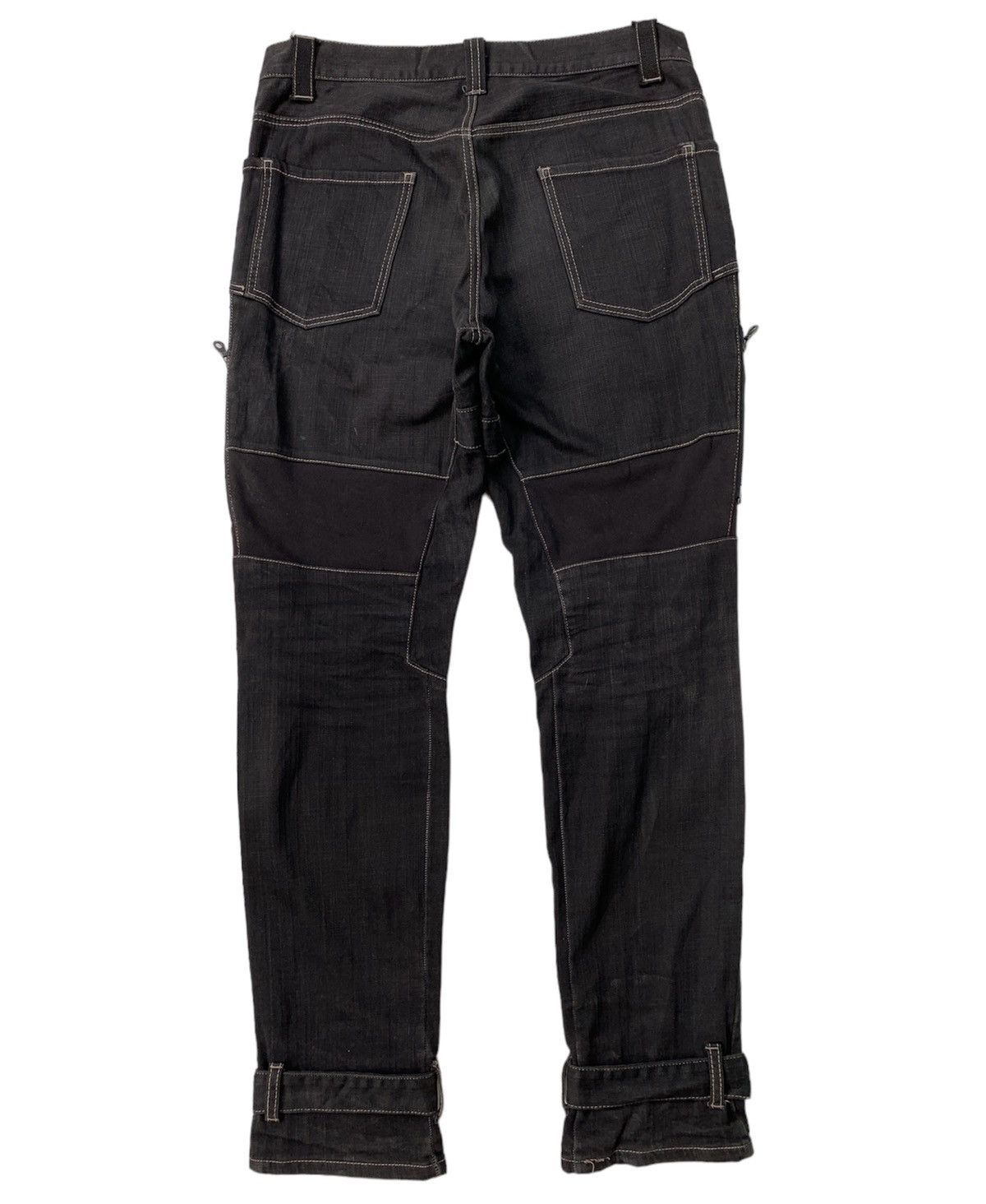 PPFM 2000s PPFM Bikers Multi Zipper Denim Jeans Size US 34 / EU 50 - 2 Thumbnail