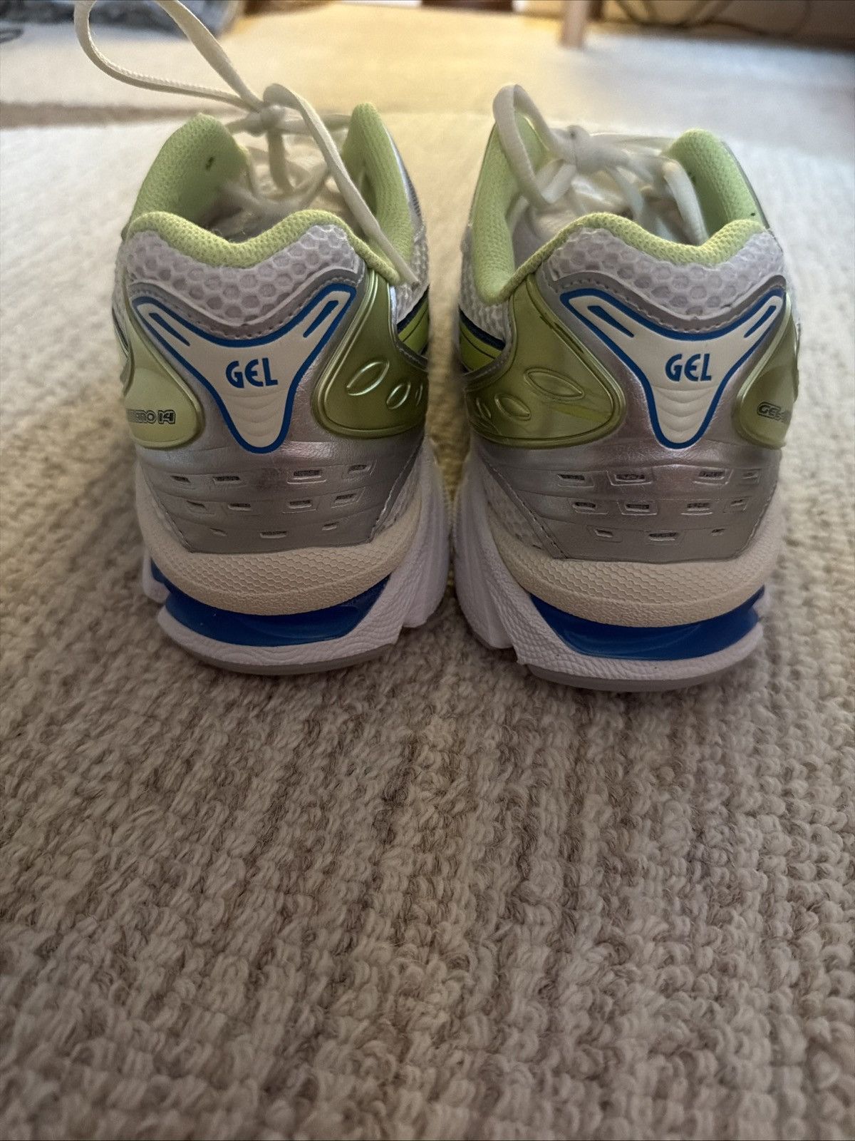 Asics Asics Gel Kayano 14 Size 10.5 White/Lime Green Silver Sprite Size US 10.5 / EU 43-44 - 5 Thumbnail
