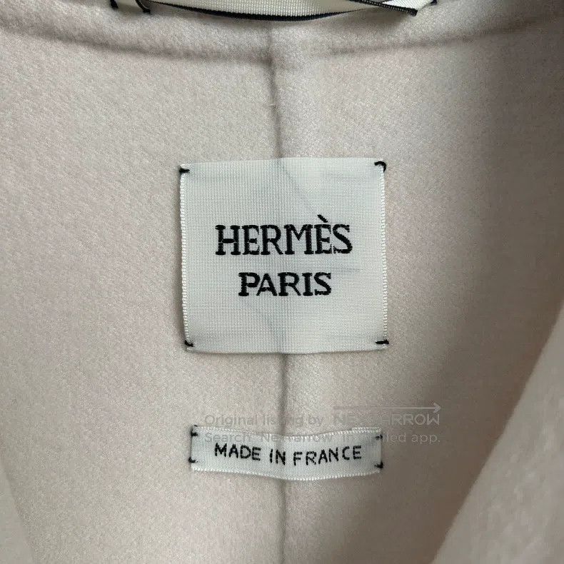 Hermes Hermes Beige Cashmere Lapel Coat Size XXS / US 00 / IT 34 - 4 Thumbnail