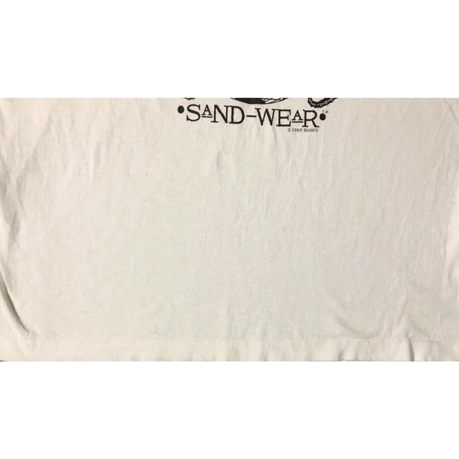Quiksilver VINTAGE White 80s Ranoy Sand Wear Faded Shirt M Beach Surf Skate Grunge OP 90s Nike T-Shirt Mens Graphic Tee USA Ocean Pacific Billabong Hurley Wave Size US M / EU 48-50 / 2 - 4 Thumbnail
