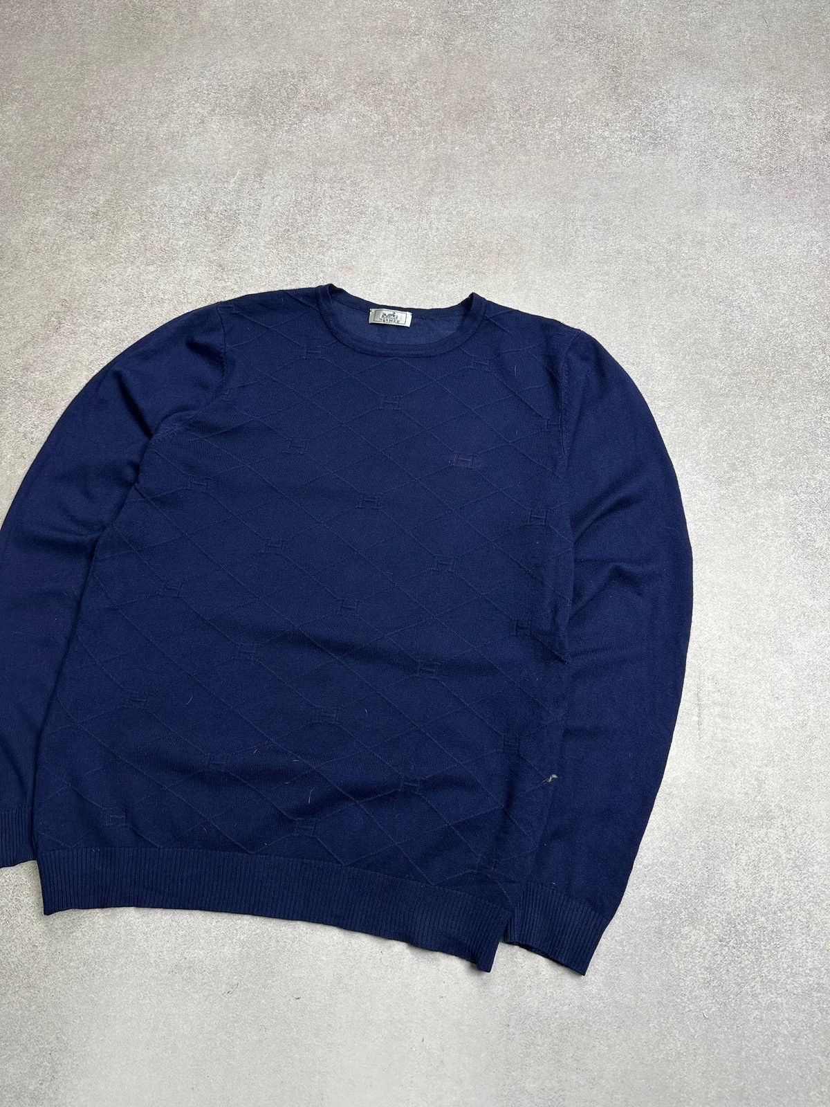 Hermes Vintage HERMES Paris Sweater Made In Italy Sz Large Size US L / EU 52-54 / 3 - 2 Thumbnail