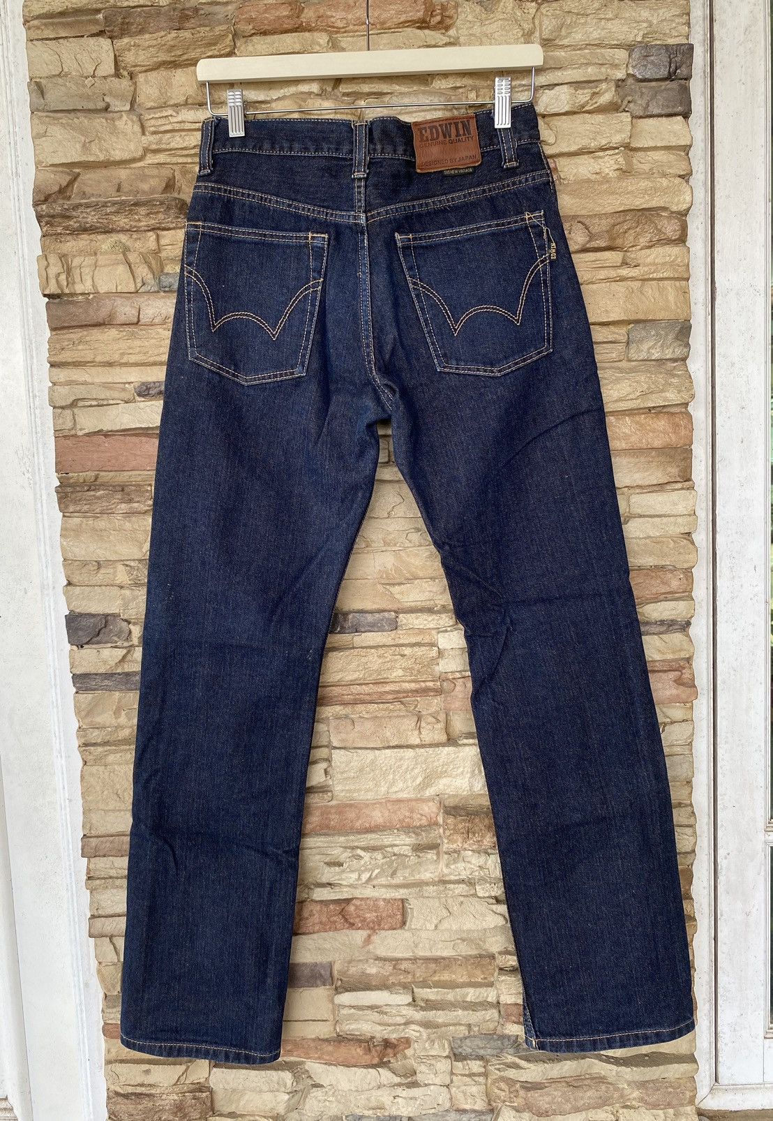 Vintage 💸 Binding Offer Edwin 505 New Vintage Straight Cut Jeans Size US 28 / EU 44 - 9 Thumbnail