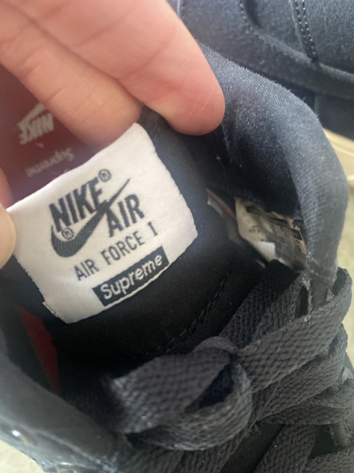 Nike × Supreme OG Nike Supreme Force Black Canvas Size US 11 / EU 44 - 12 Thumbnail