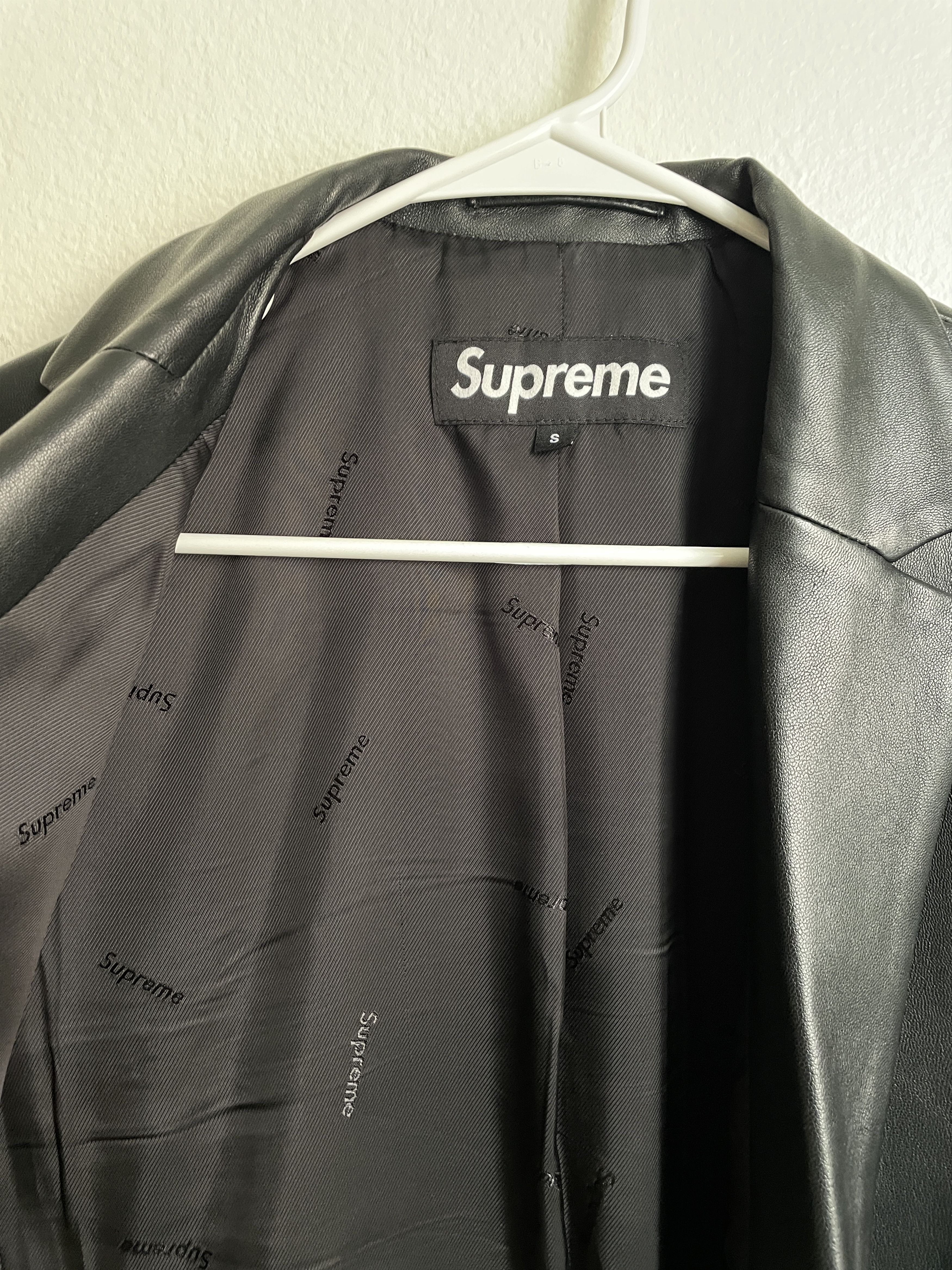Supreme Supreme Leather Blazer (SS19) Size US S / EU 44-46 / 1 - 7 Thumbnail