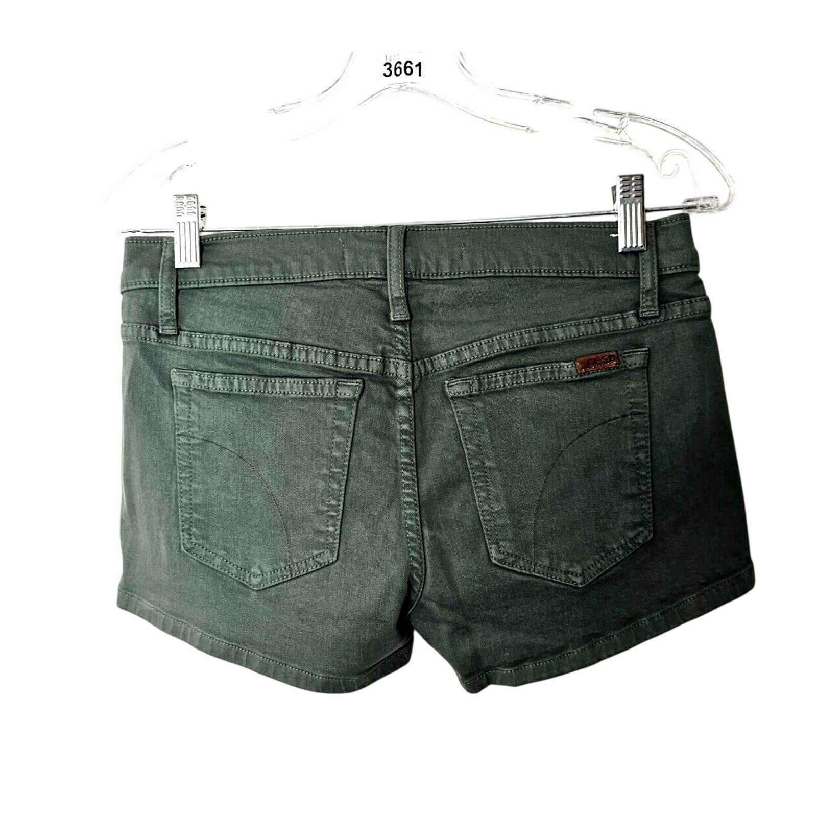 Other Joe's Army Green Denim 5-Pocket Jean Short Shorts Size 29 Size 29" - 2 Thumbnail