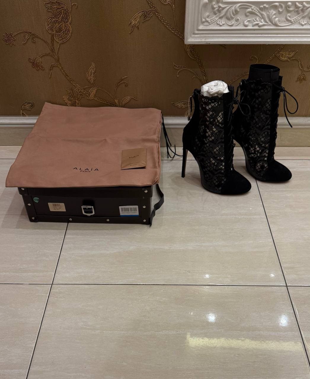 Alaia Alaia Leather Lace Up Boots Size 37,5 Size US 7.5 / IT 37.5 - 1 Thumbnail