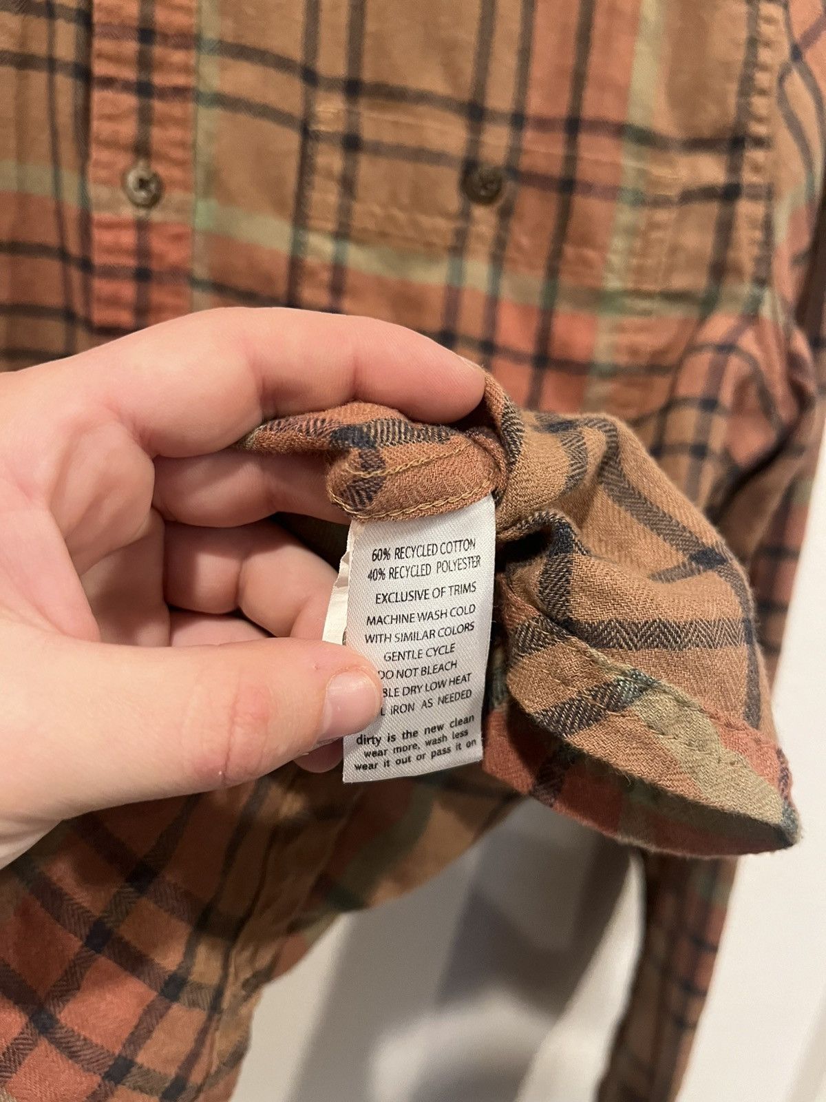 Toad&Co Toad & Co Men’s Large Tan Green Plaid Organic Cotton Blend Size US L / EU 52-54 / 3 - 4 Thumbnail