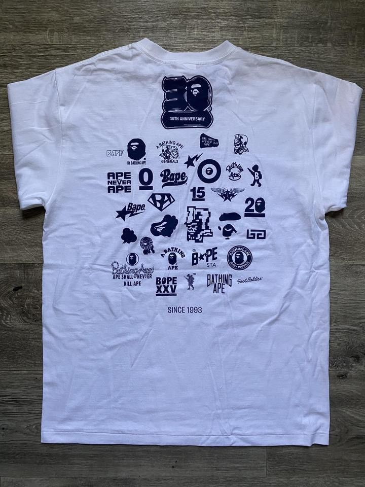 Bape Bape 30th Anniversary Tee! Size US L / EU 52-54 / 3 - 4 Thumbnail
