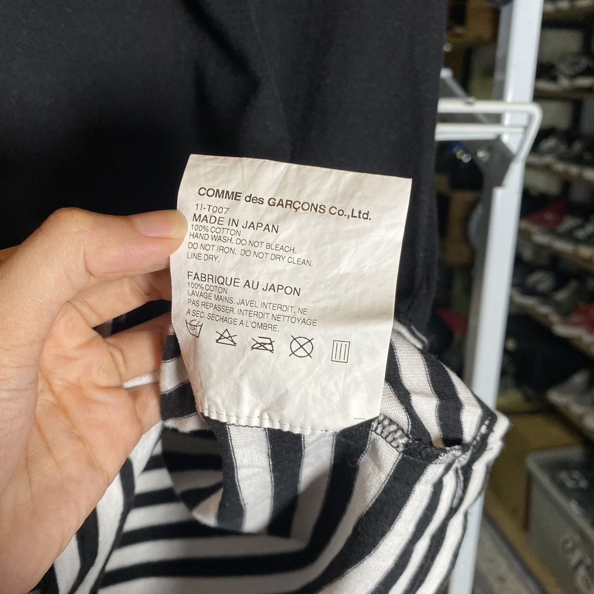 Comme des Garcons Black AD2011 Black Comme des Garcons tee Size US M / EU 48-50 / 2 - 11 Thumbnail