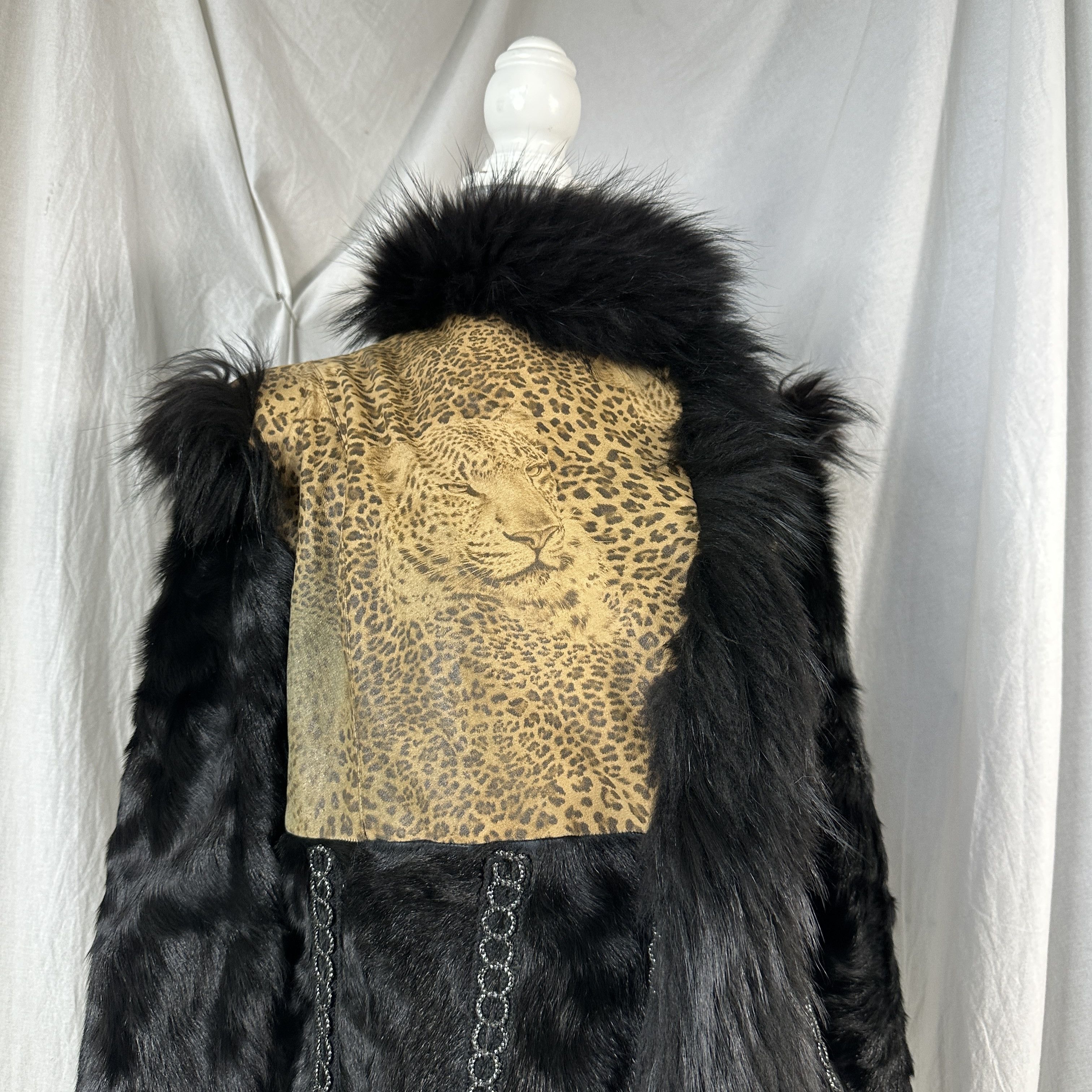 Vintage Vintage Avant Garde Opium Grunge Cheetah 90s Fur Size M / US 6-8 / IT 42-44 - 3 Thumbnail