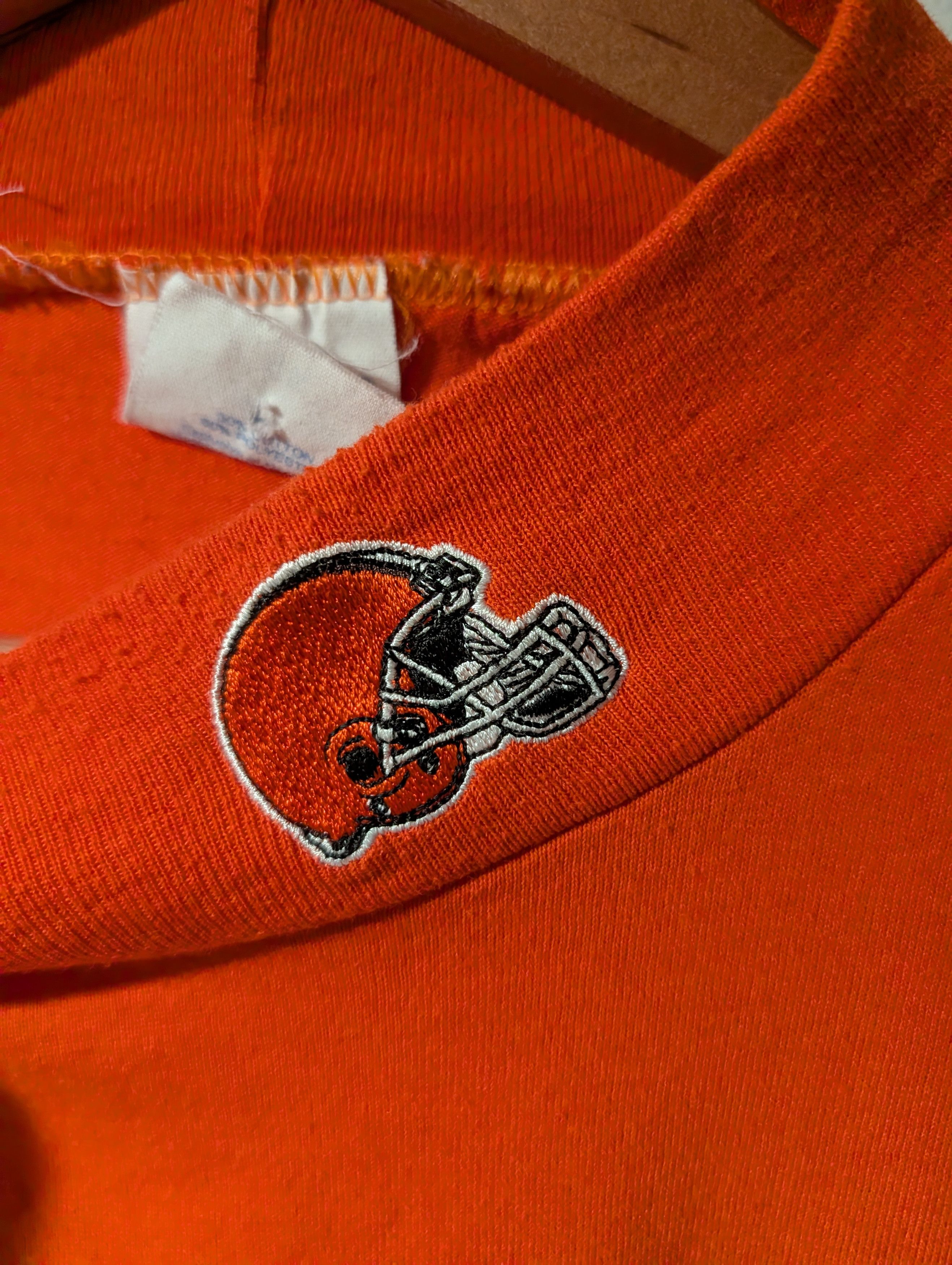 NFL Vintage Cleveland Browns Mock Neck Shirt Majestic USA 4X Size US XXL / EU 58 / 5 - 2 Thumbnail
