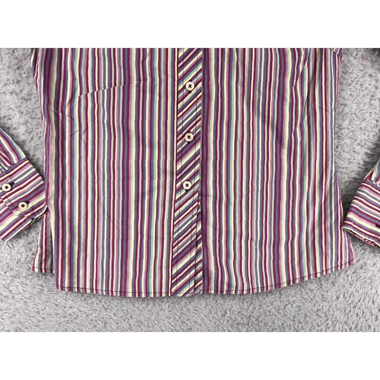 Tommy Hilfiger Vintage Tommy Hilfiger Pink Striped Cotton Shirt Womens L All Seasons Casual Size L / US 10 / IT 46 - 5 Thumbnail