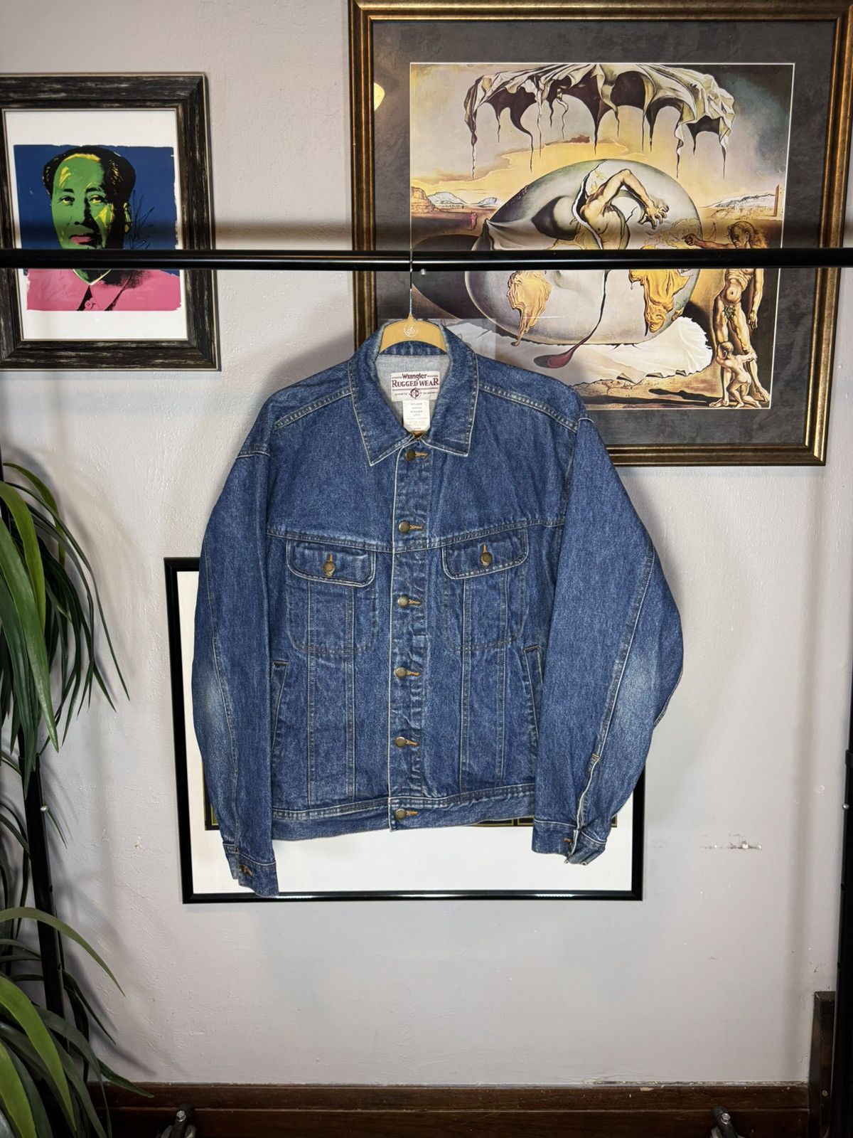 Wrangler Vintage Wrangler Rugged Denim Jacket Size US L / EU 52-54 / 3 - 1 Thumbnail