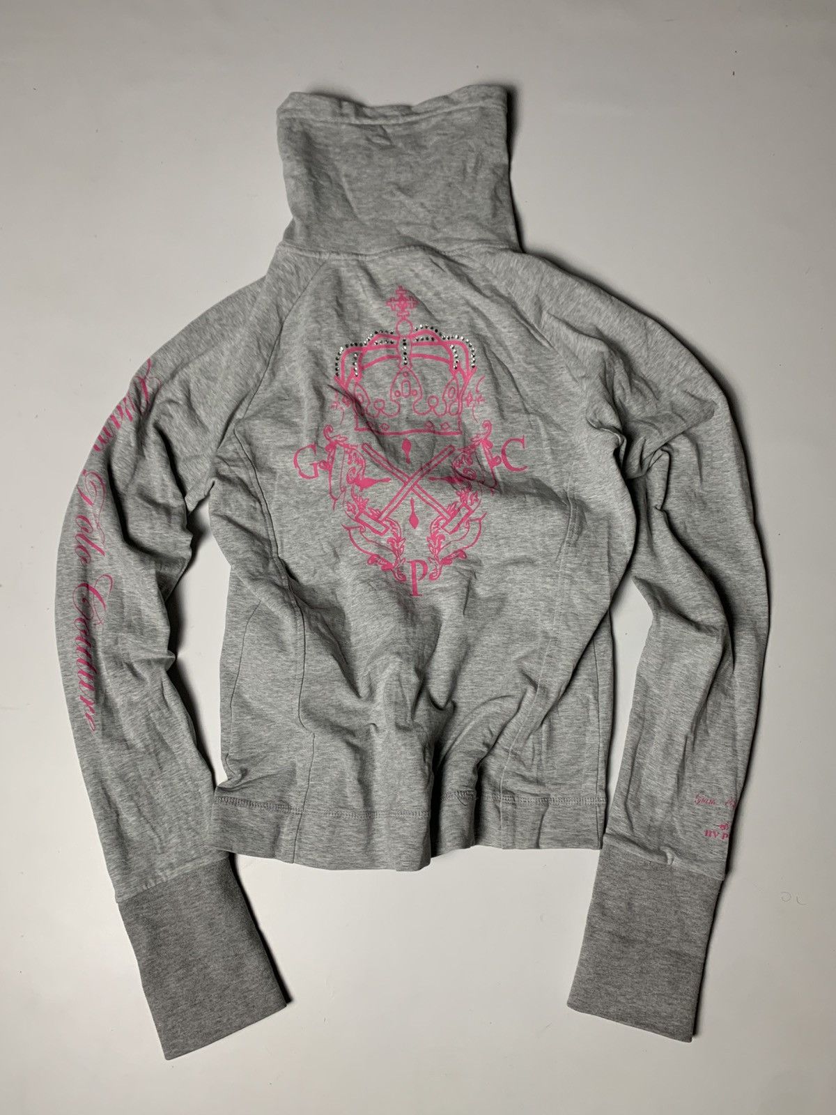 If Six Was Nine × Vintage VINTAGE Y2K GLAMOUR ZIP HOODIE Size L / US 10 / IT 46 - 1 Thumbnail